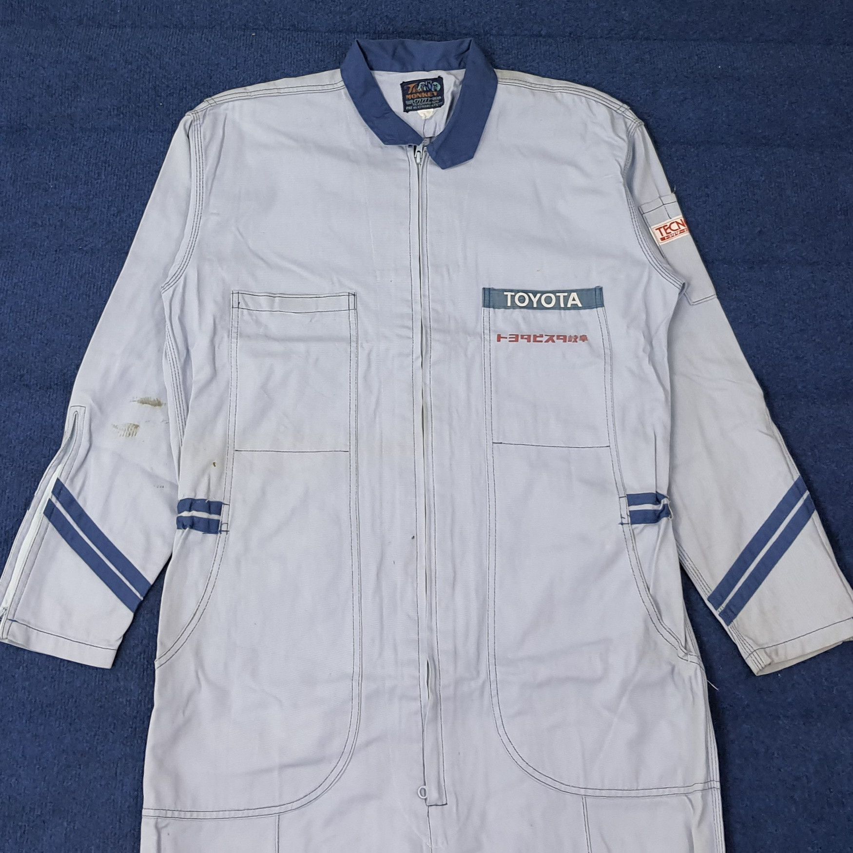 Japanese Brand Vintage Toyota Tecno Japan Motorsports Coverall C260N3 Size US M / EU 48-50 / 2 - 1 Thumbnail