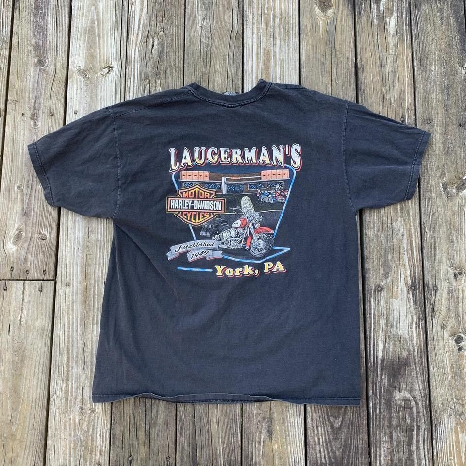 Harley Davidson × Vintage Vintage 1998 Black Harley Davidson Wild Spirit Motorcycle Size US XXL / EU 58 / 5 - 4 Thumbnail