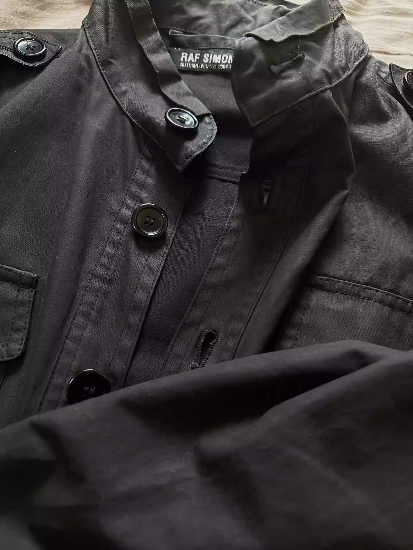 Raf Simons raf simons 04aw WAVES m65 jacket brushed wax coating jacket Size US S / EU 44-46 / 1 - 6 Thumbnail