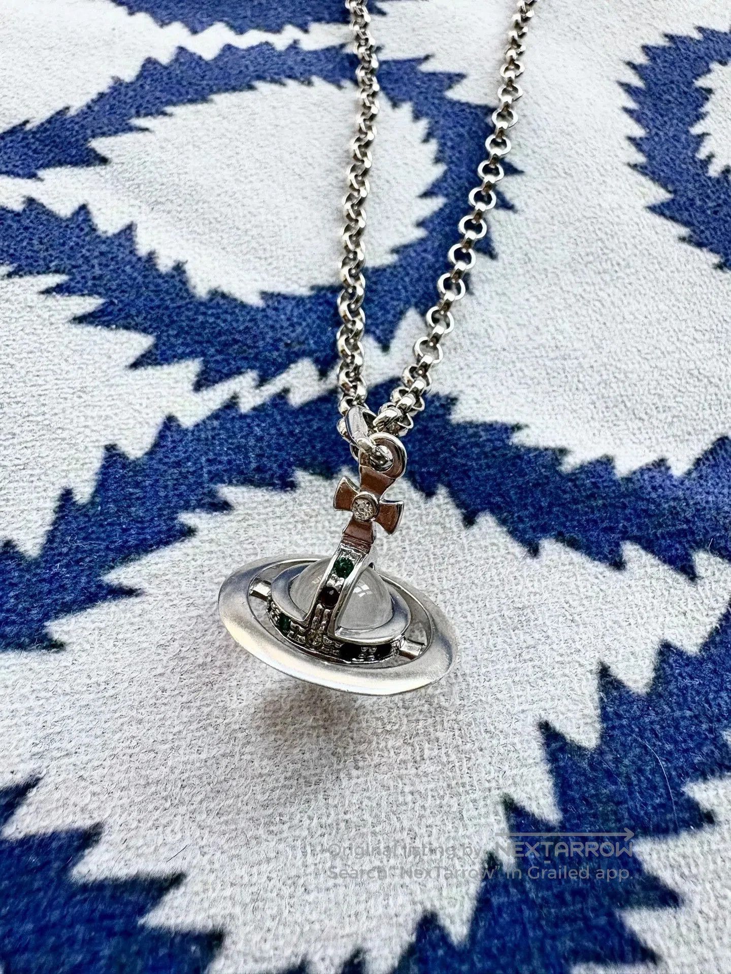 Vivienne Westwood Vivienne Westwood Vintage 925 Silver Orb Necklace. Size ONE SIZE - 2 Thumbnail