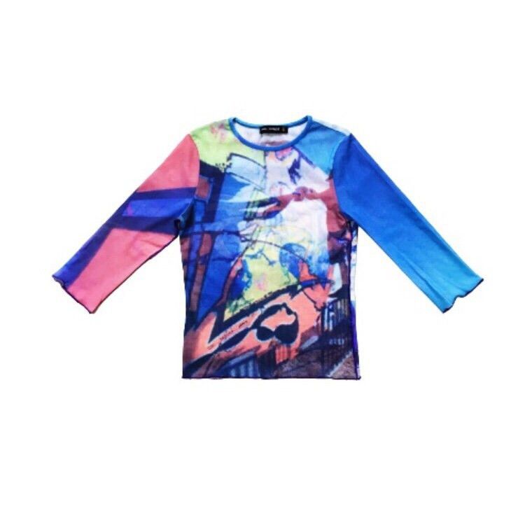 Cop Copine The Cop Copine Mesh Top Graffiti Size ONE SIZE - 1 Thumbnail