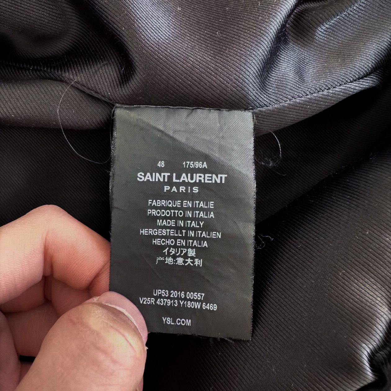 Saint Laurent Paris Saint Laurent FW16 Ray Striped Red Teddy Jacket Size US M / EU 48-50 / 2 - 5 Thumbnail
