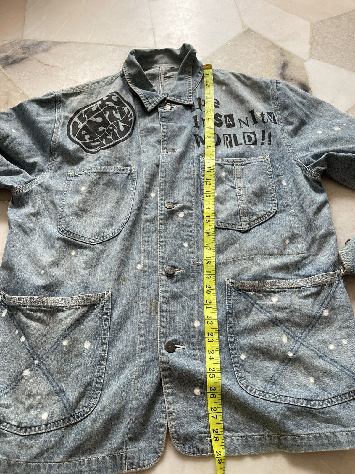 If Six Was Nine Hex antistyle Chore Distressed boro Jacket Size US L / EU 52-54 / 3 - 19 Thumbnail