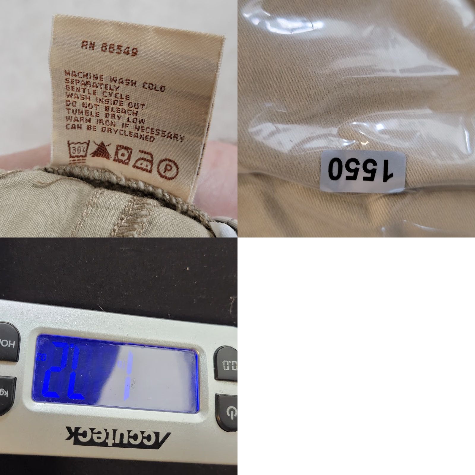 Tommy Bahama NWT Tommy Bahama Authentic Fit Men's Pants 44 Beige Twill Straight Leg Chino 5-Pocket Regular Men’s Belt Loops Cotton Spandex Inseam 34 NWT Size US 44 / EU 60 - 9 Thumbnail