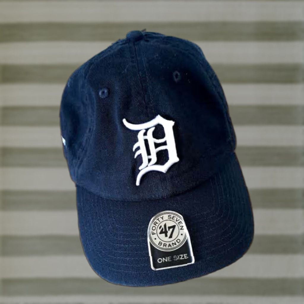 47 47 Brand Detroit Tigers Baseball Hat NWT Adjustable Black Cotton Men Baseball Cap Eastown Distributors Large Collection Size ONE SIZE - 1 Thumbnail