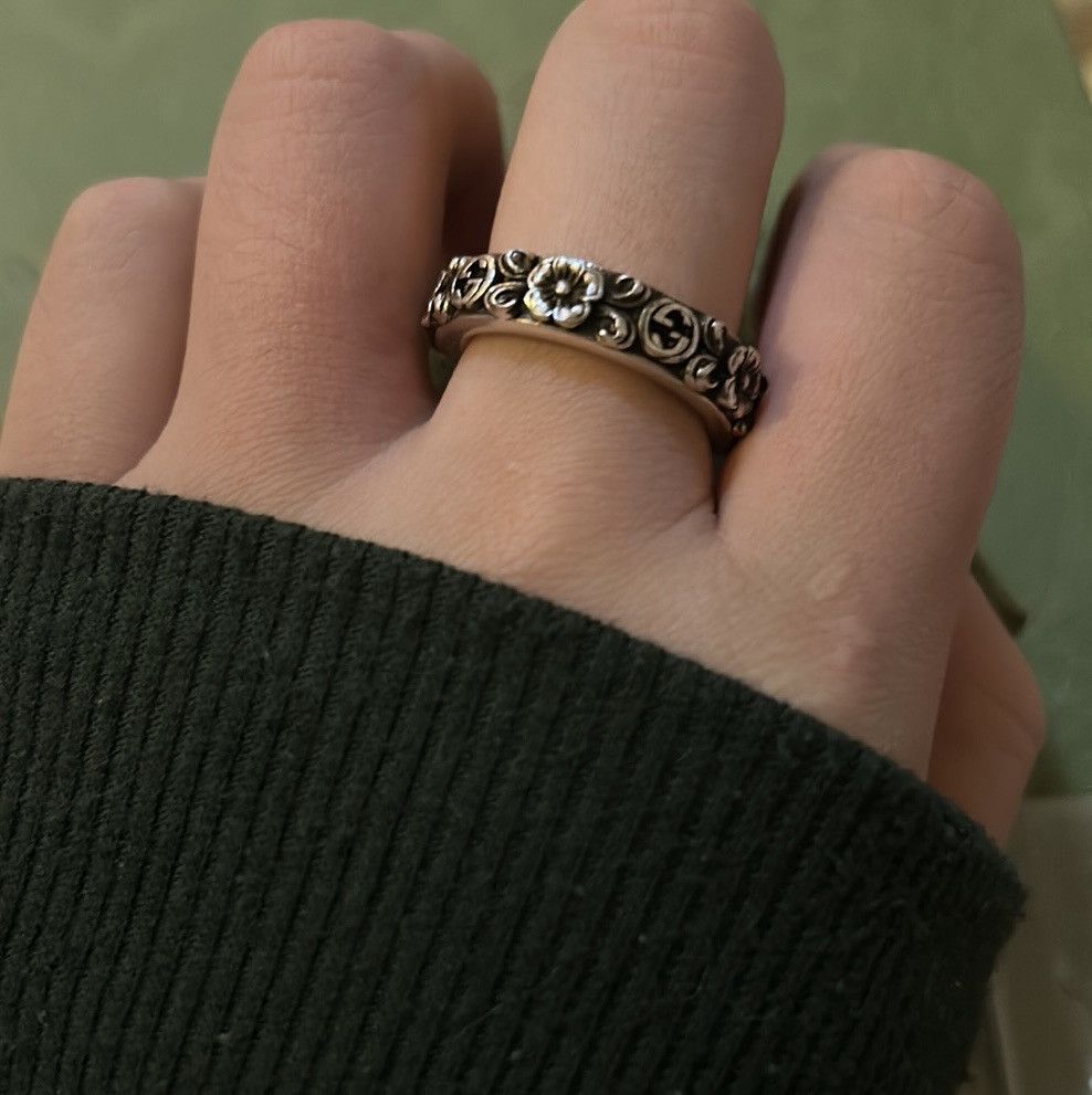 Gucci Gucci Interlocking G Flower Ring Ag925 Size ONE SIZE - 7 Thumbnail