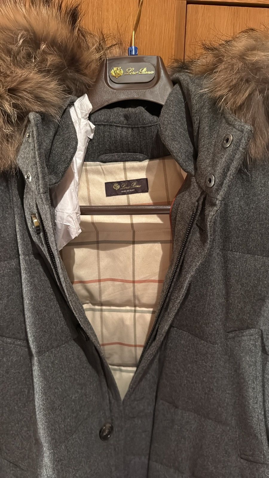 Loro Piana Loro Piana cashmere parka jacket with fur hood Size US XXL / EU 58 / 5 - 3 Thumbnail