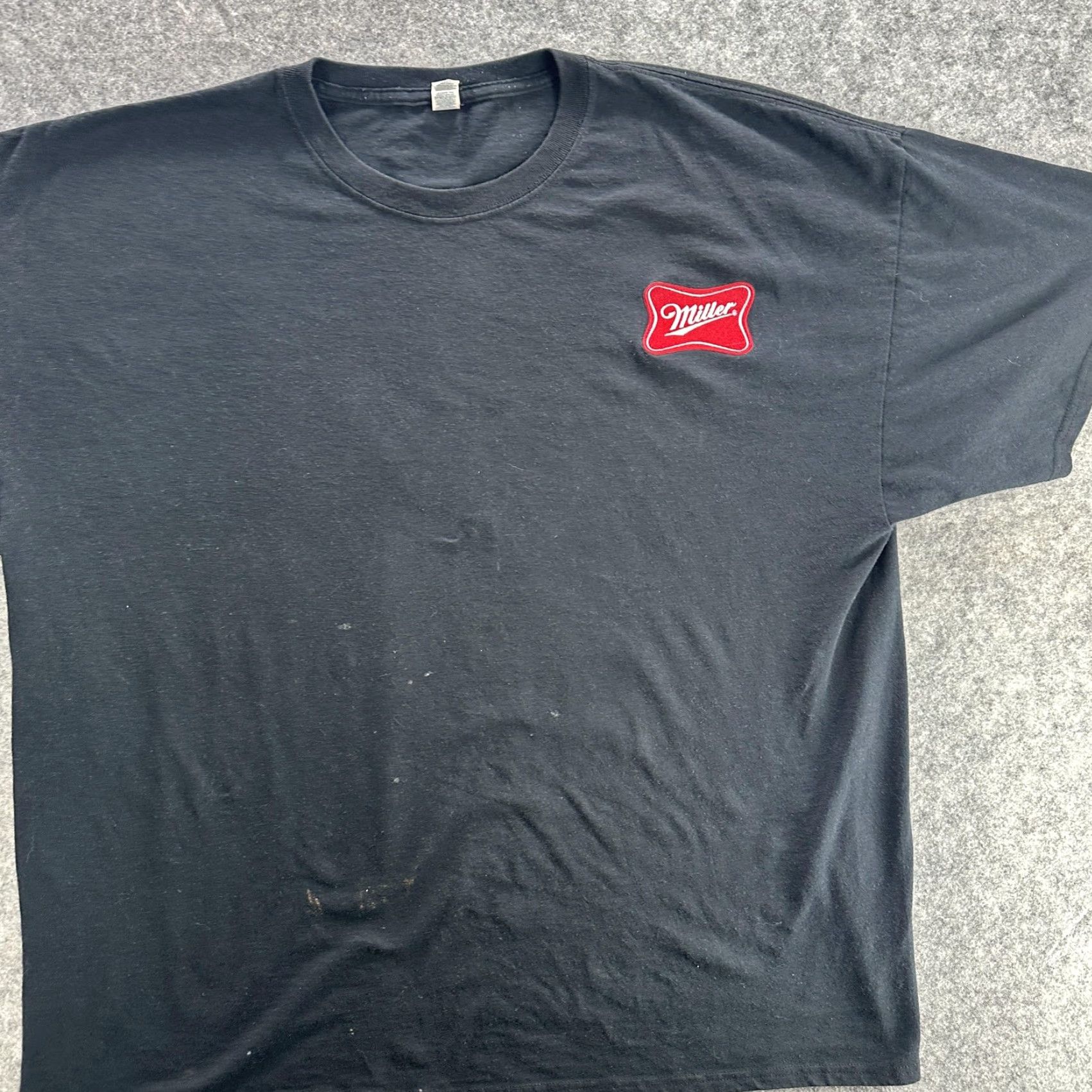 Vintage Miller Shirt Mens 2XL Black Red Logo Beer Tee T-Shirt Brewer Bar Promo 2EG Size US XXL / EU 58 / 5 - 2 Thumbnail