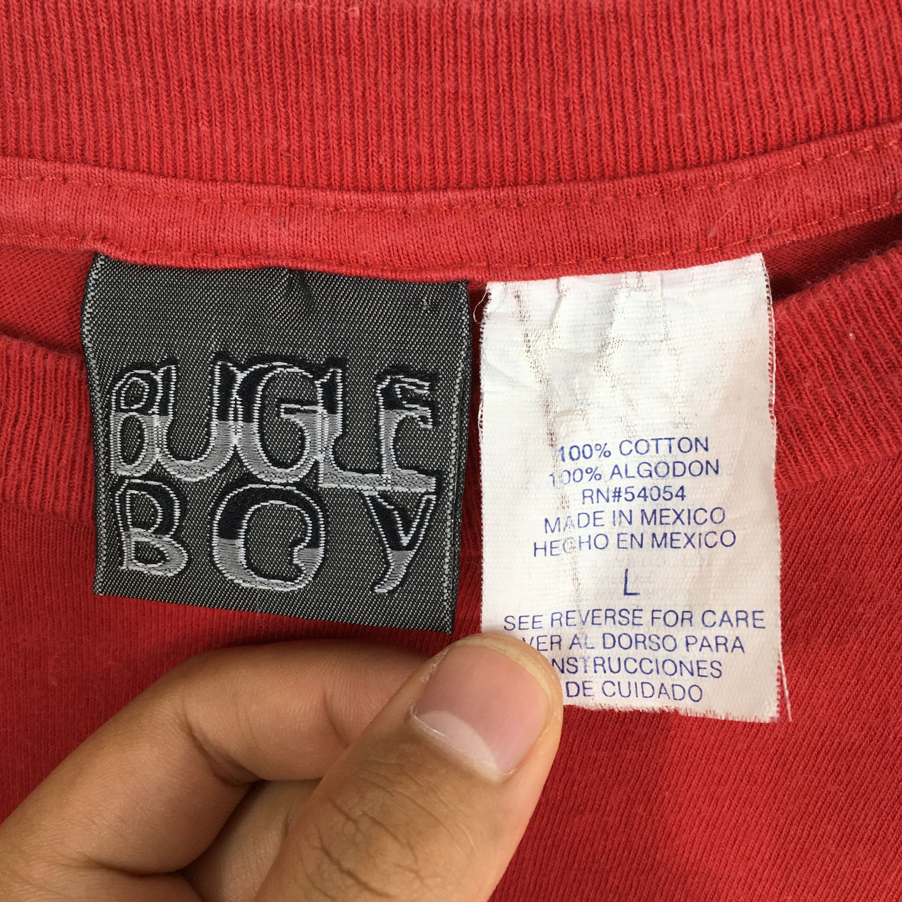 Bugle Boy VIntage 90's Bugle Boy Sailing Sport Usa Red T shirt Large Size US L / EU 52-54 / 3 - 4 Thumbnail