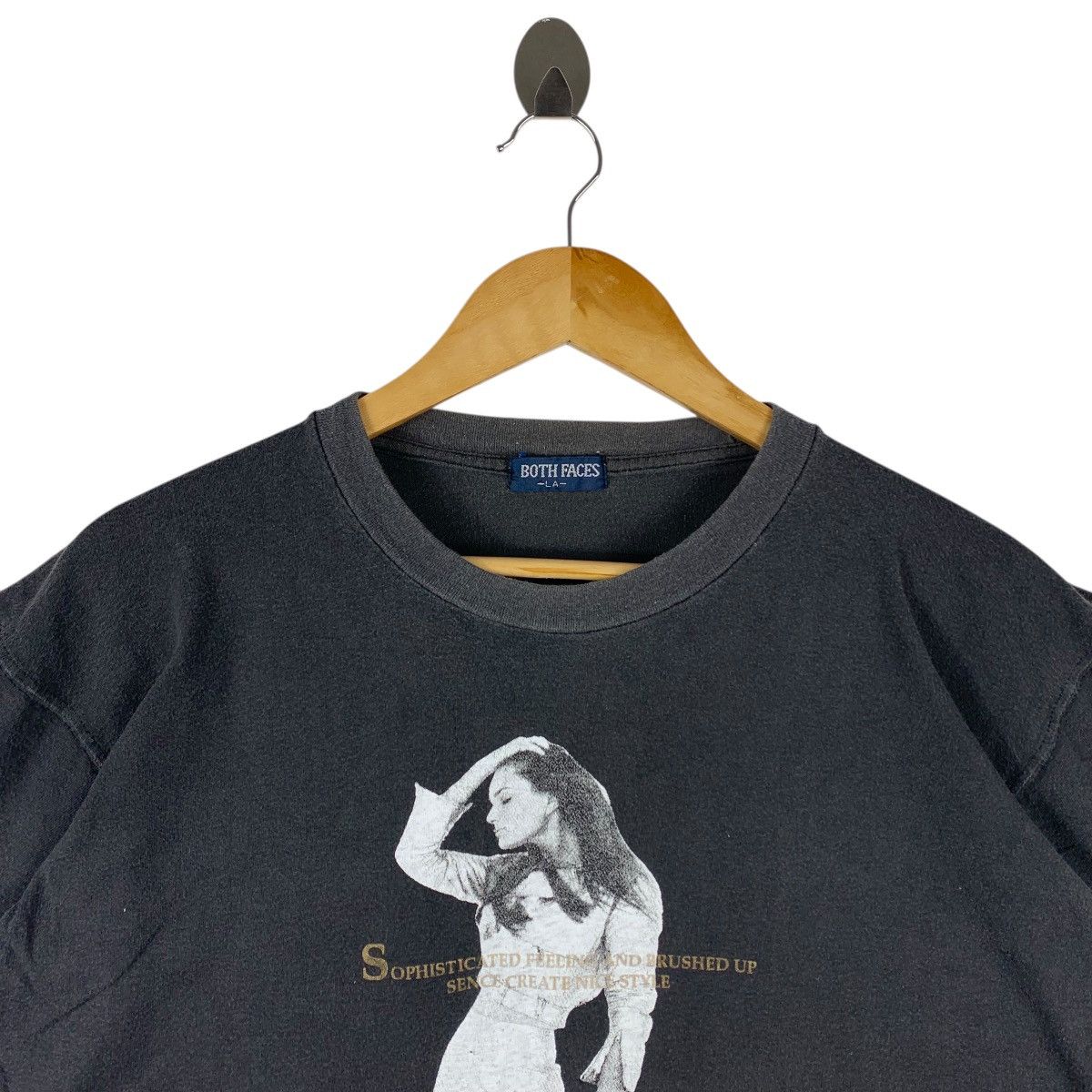 Other Vintage BOTH FACES LA Graphic Black Japanese Streetwear Tee Size US L / EU 52-54 / 3 - 2 Thumbnail