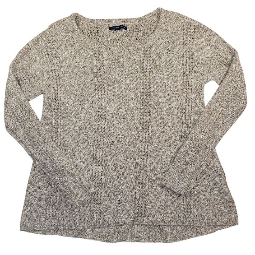 American Eagle Outfitters Beige Knit Sweater Blouse M Romantic Y2K Soft Girl Cozy Chic Size M / US 6-8 / IT 42-44 - 1 Thumbnail