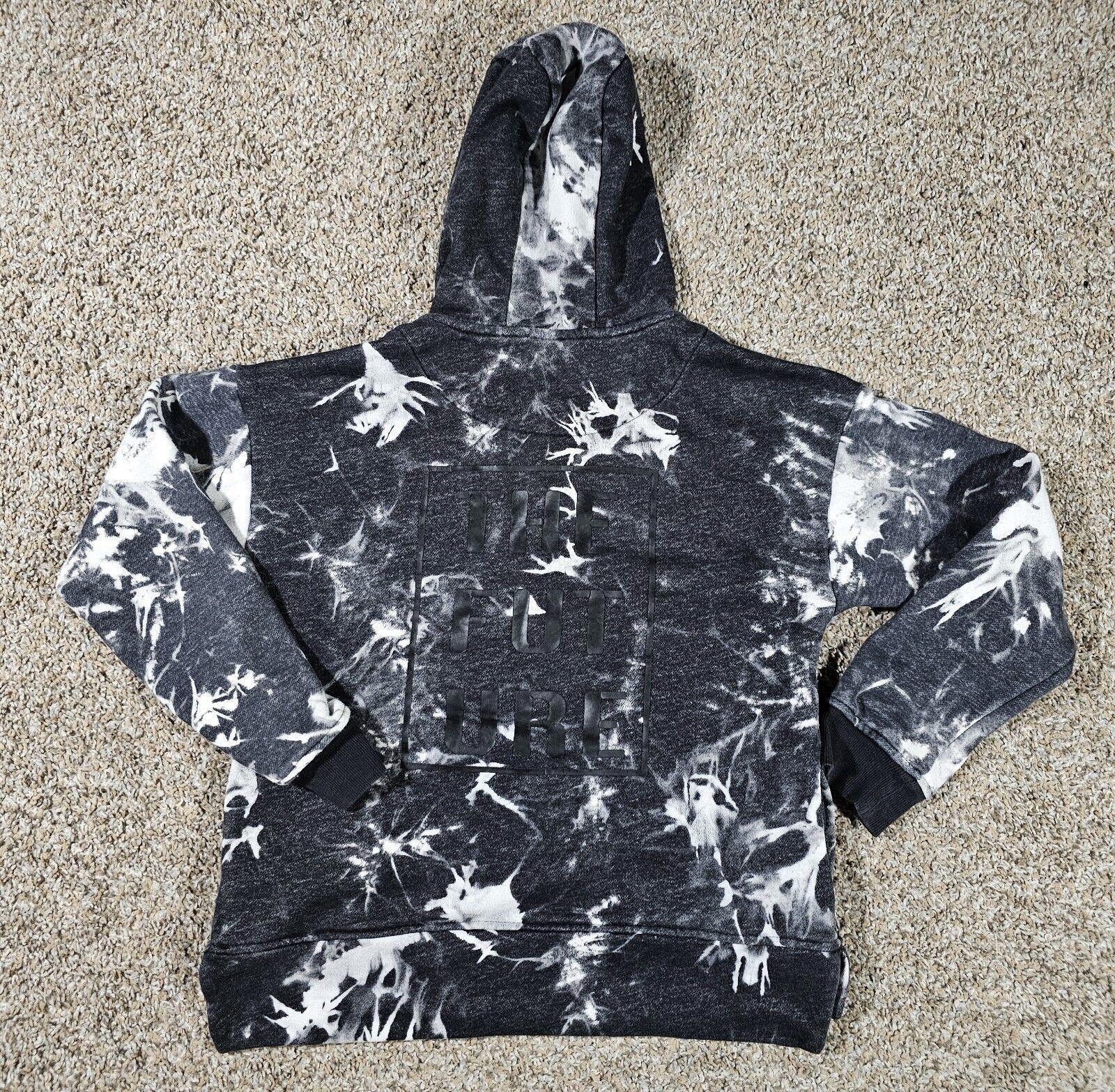 Designer Hudson Kids M Hoodie Black White Tie Dye Pullover Size US XXS / EU 40 - 7 Thumbnail