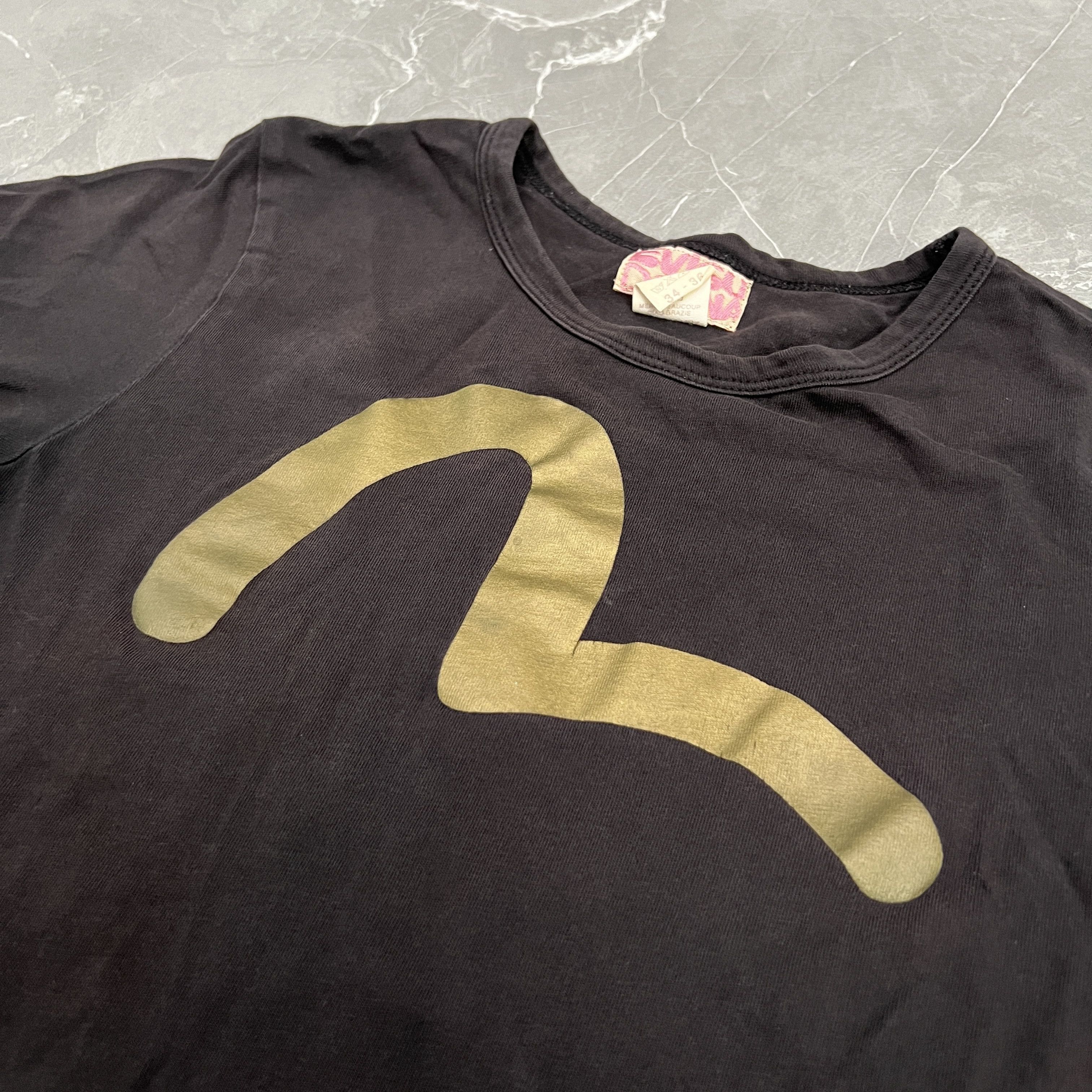 Evisu EVISU DONNA Seagull Logo Dark Brown Tee Size S / US 4 / IT 40 - 2 Thumbnail