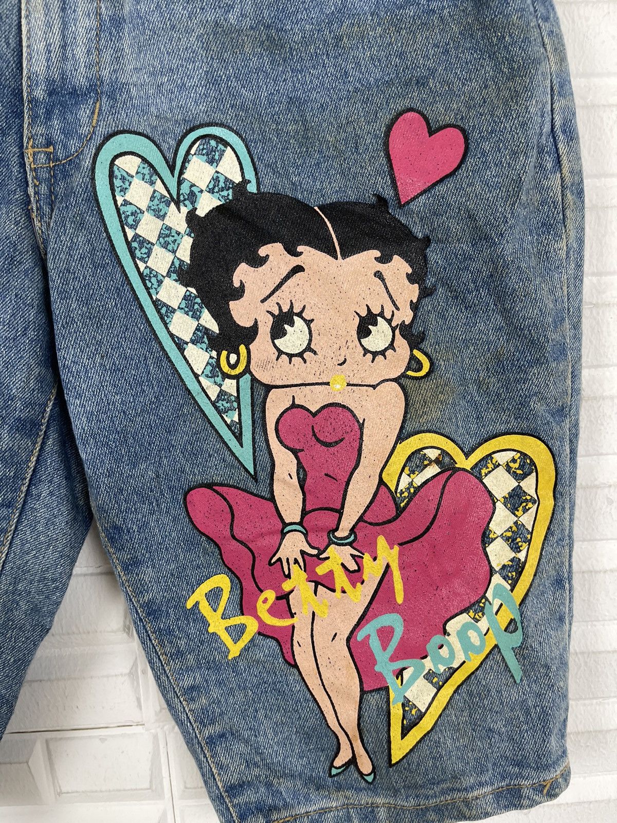 Other Vintage BETTY BOOP Streetfashion Jeans Size 26" / US 2 / IT 38 - 2 Thumbnail