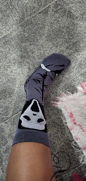 Converse × Happy Socks Knee-High Scream Cosplay Socks (1 pairs) Size ONE SIZE - 4 Thumbnail