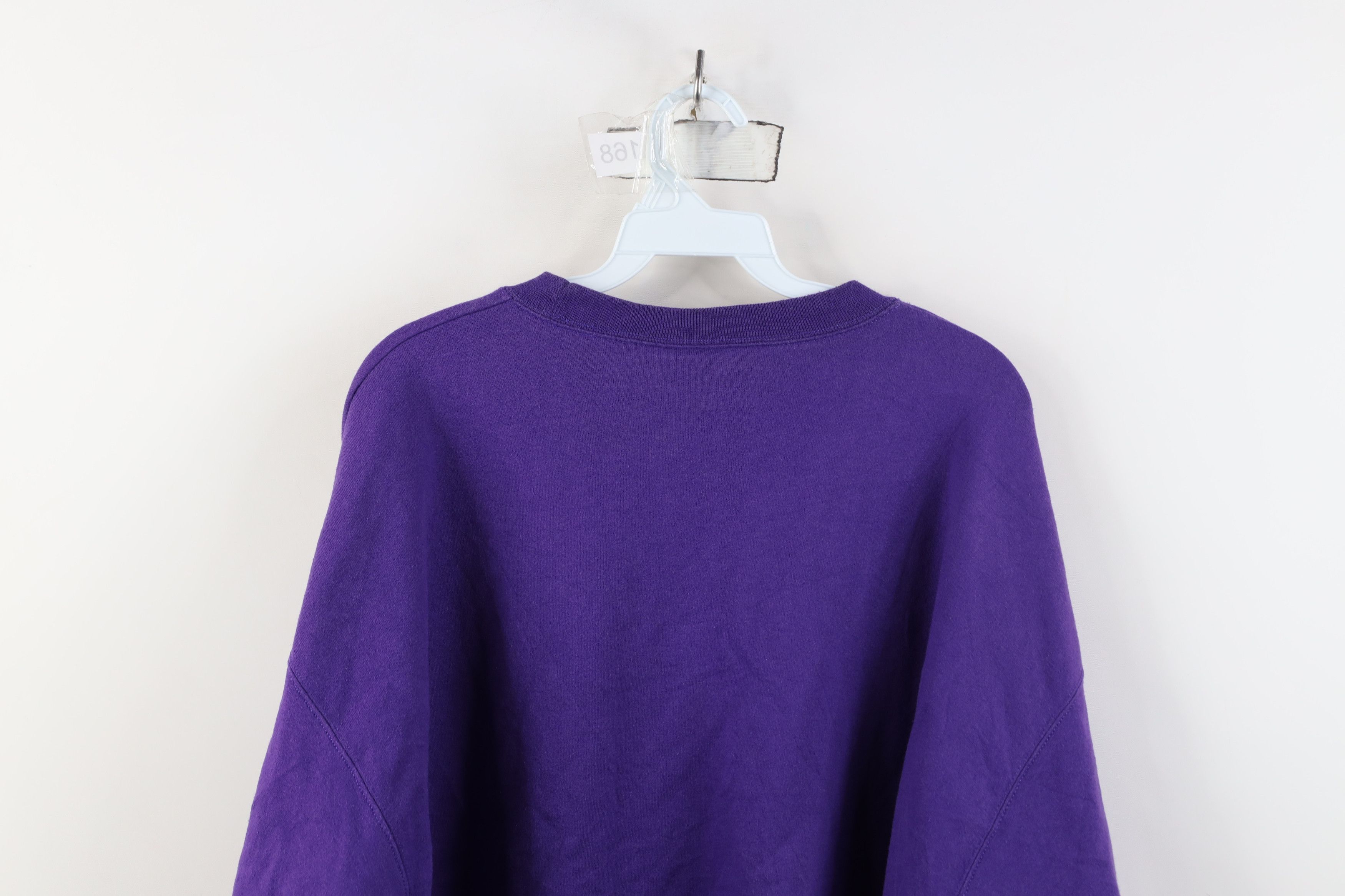 Champion Vintage 90s Champion Blank Crewneck Sweatshirt Purple Size US XL / EU 56 / 4 - 13 Thumbnail