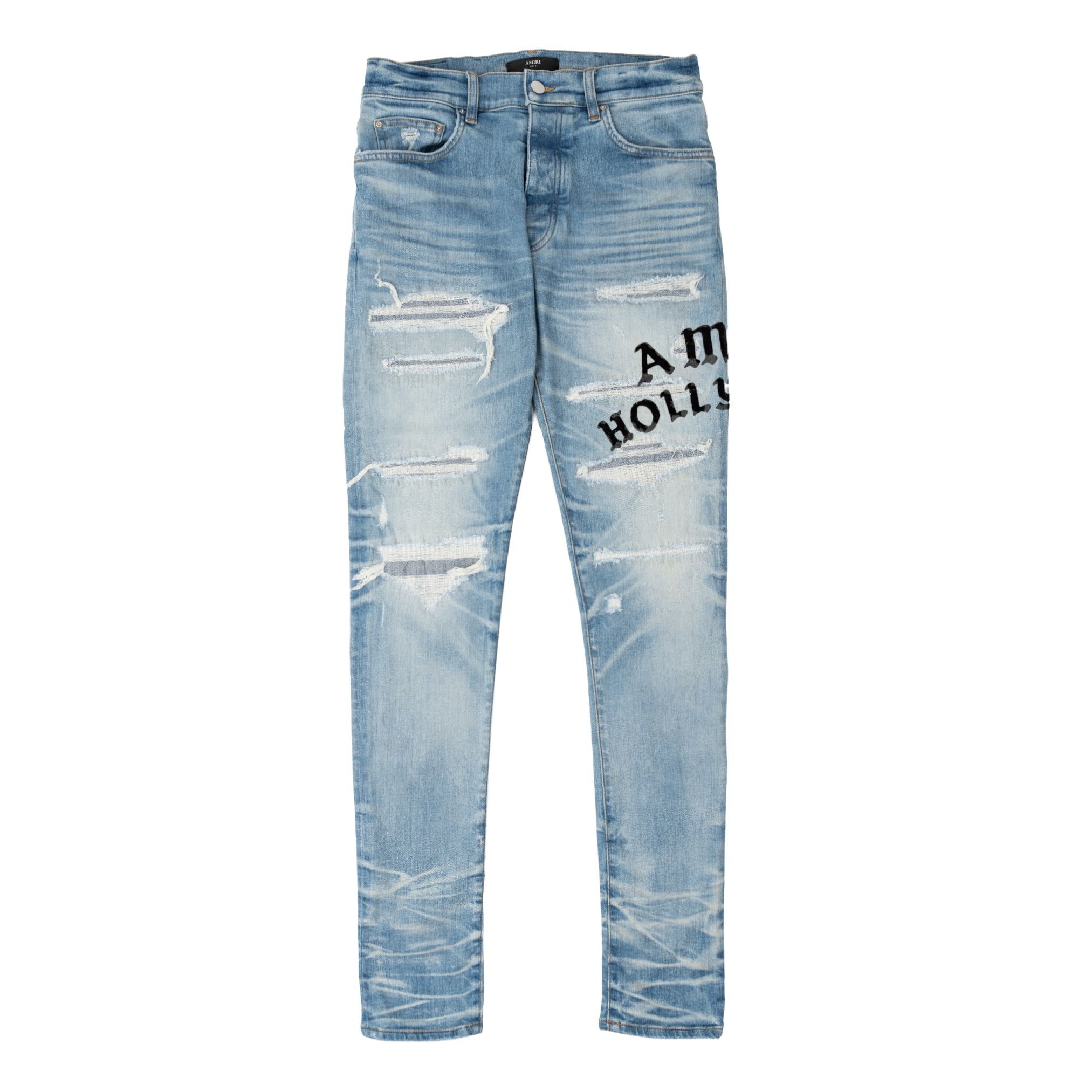 J*s様 アミリ size31 インディゴ Amiri Amiri Logo Straight Jean Stone Indigo size 31 custom fitted