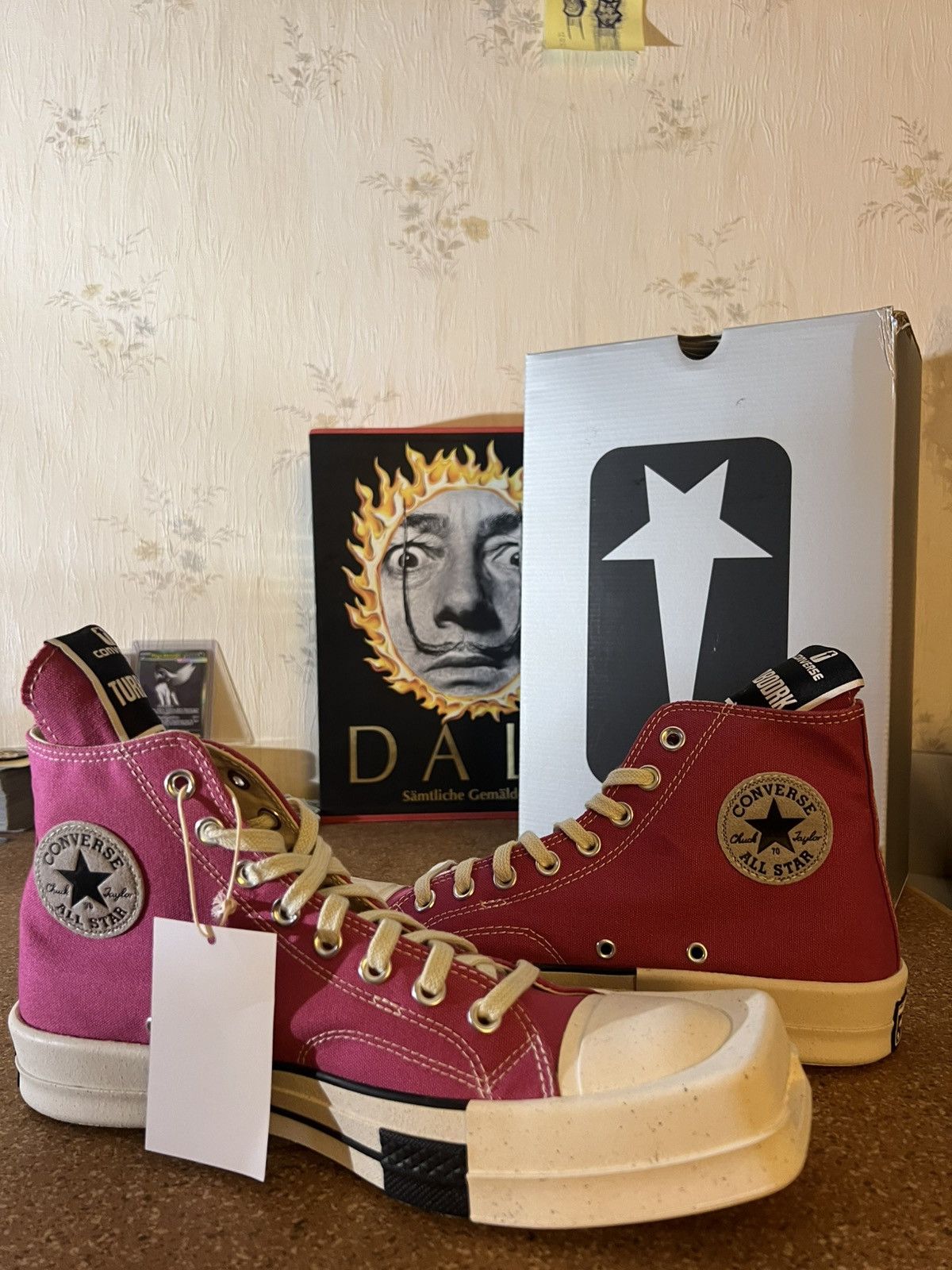 Converse × Rick Owens Drkshdw Rick Owens DRKSHDW × Converse in pink new, size 9 Size US 9 / EU 42 - 1 Thumbnail