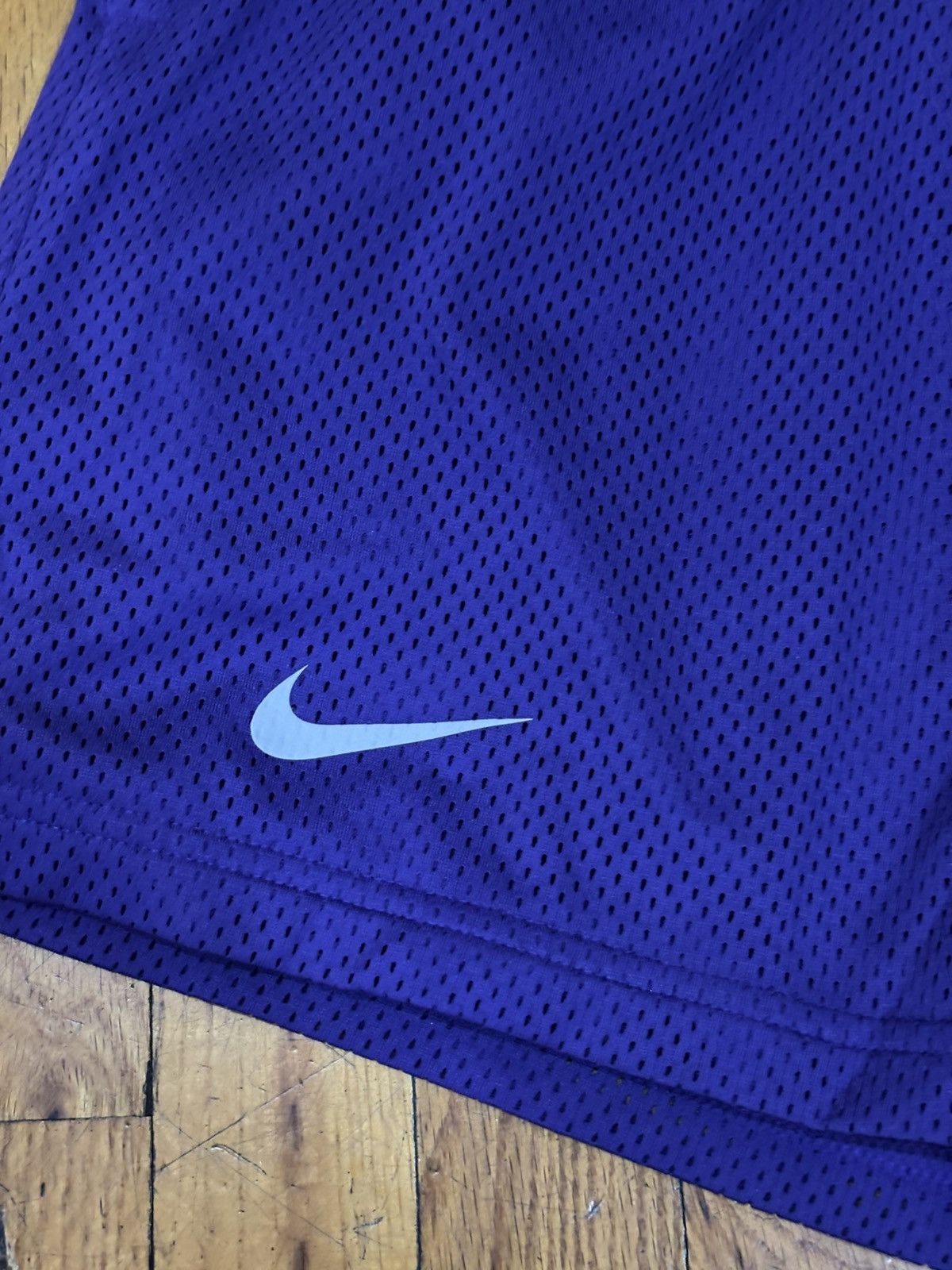 Nike × Vintage Nike Dri-Fit Purple shorts size Large Size US 35 - 2 Thumbnail