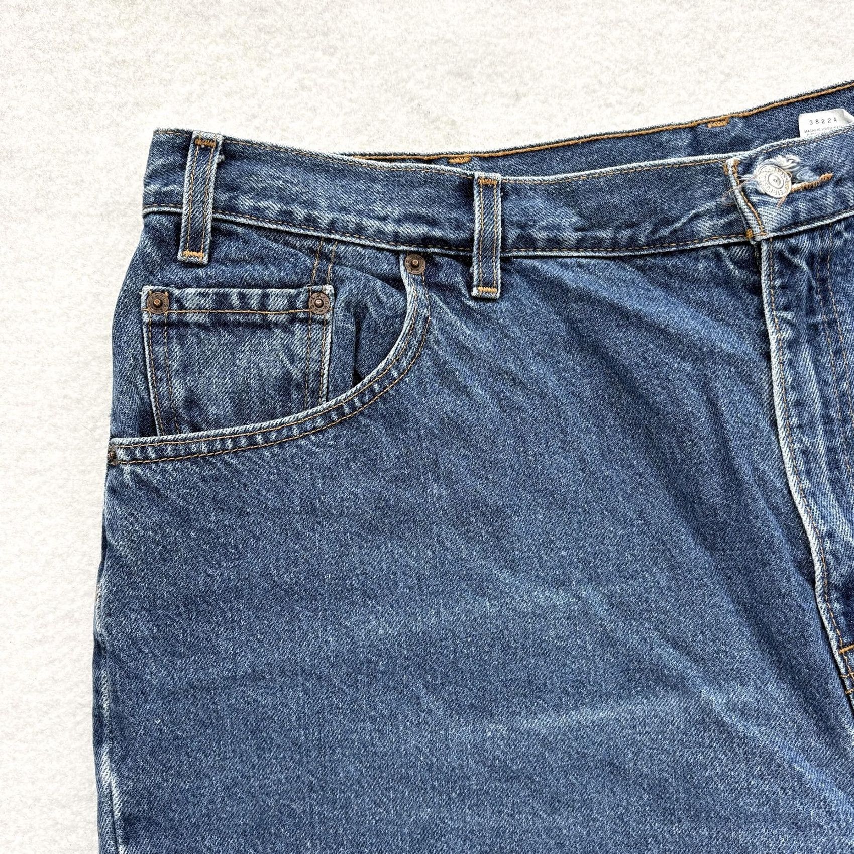Levi's VINTAGE Levis 550 Relaxed Tapered Jeans Womens 22 Blue Med Wash High Rise Y2K Size 40" / US 18 - 3 Thumbnail