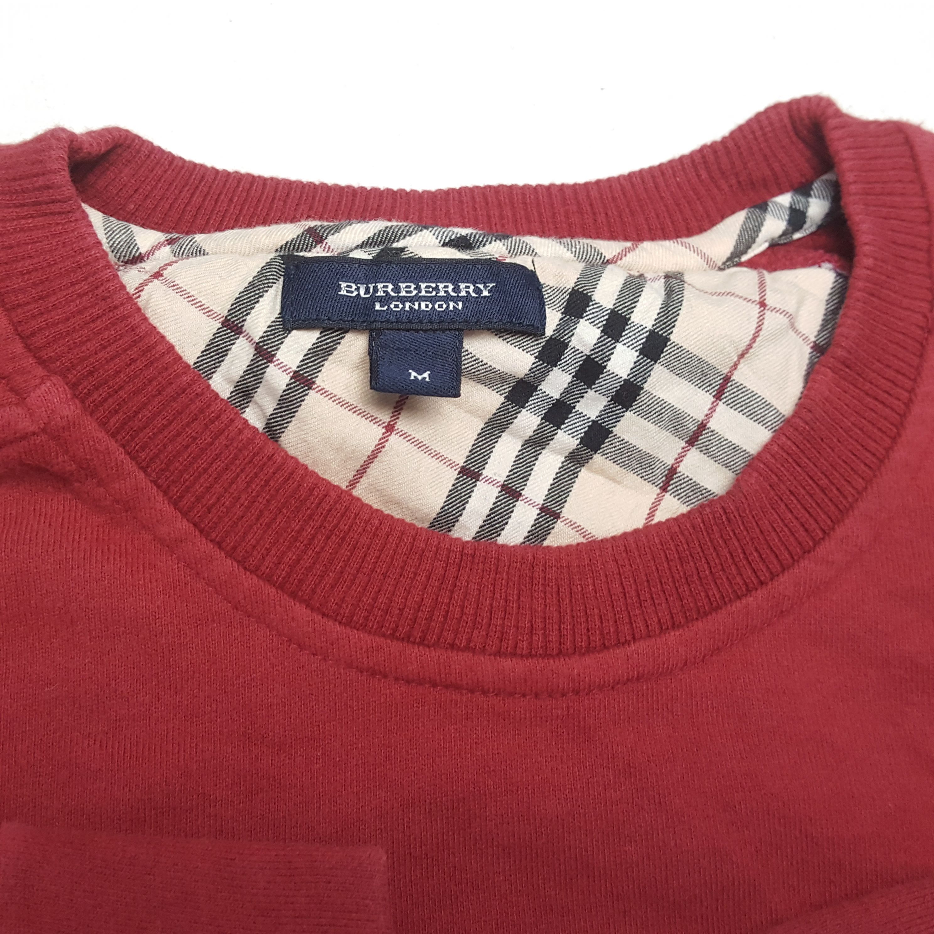 Burberry × Vintage BURBERRY LONDON Fashion Brand Custom Art Sweatshirt Size US M / EU 48-50 / 2 - 9 Thumbnail
