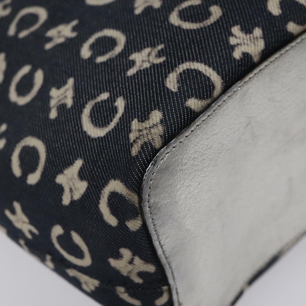 Celine CELINE C Sulky Circle Shoulder Bag Canvas Navy Clear Size ONE SIZE - 13 Thumbnail