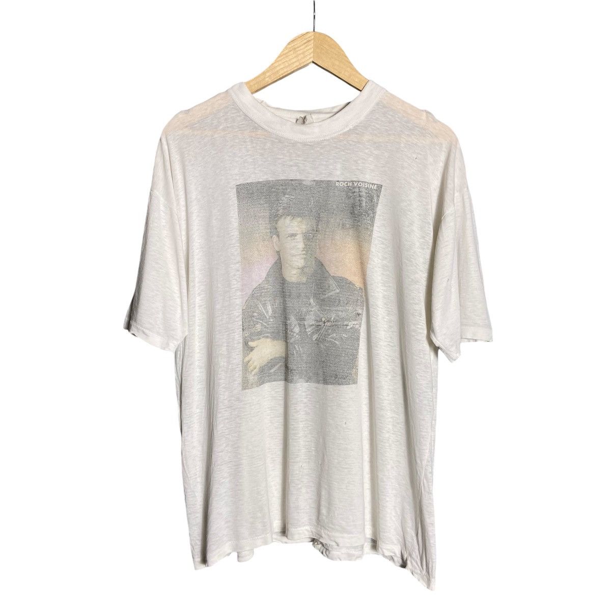Band Tees × Vintage Vintage 90s Roch Voisine Distressed T-Shirt Size US XL / EU 56 / 4 - 1 Thumbnail