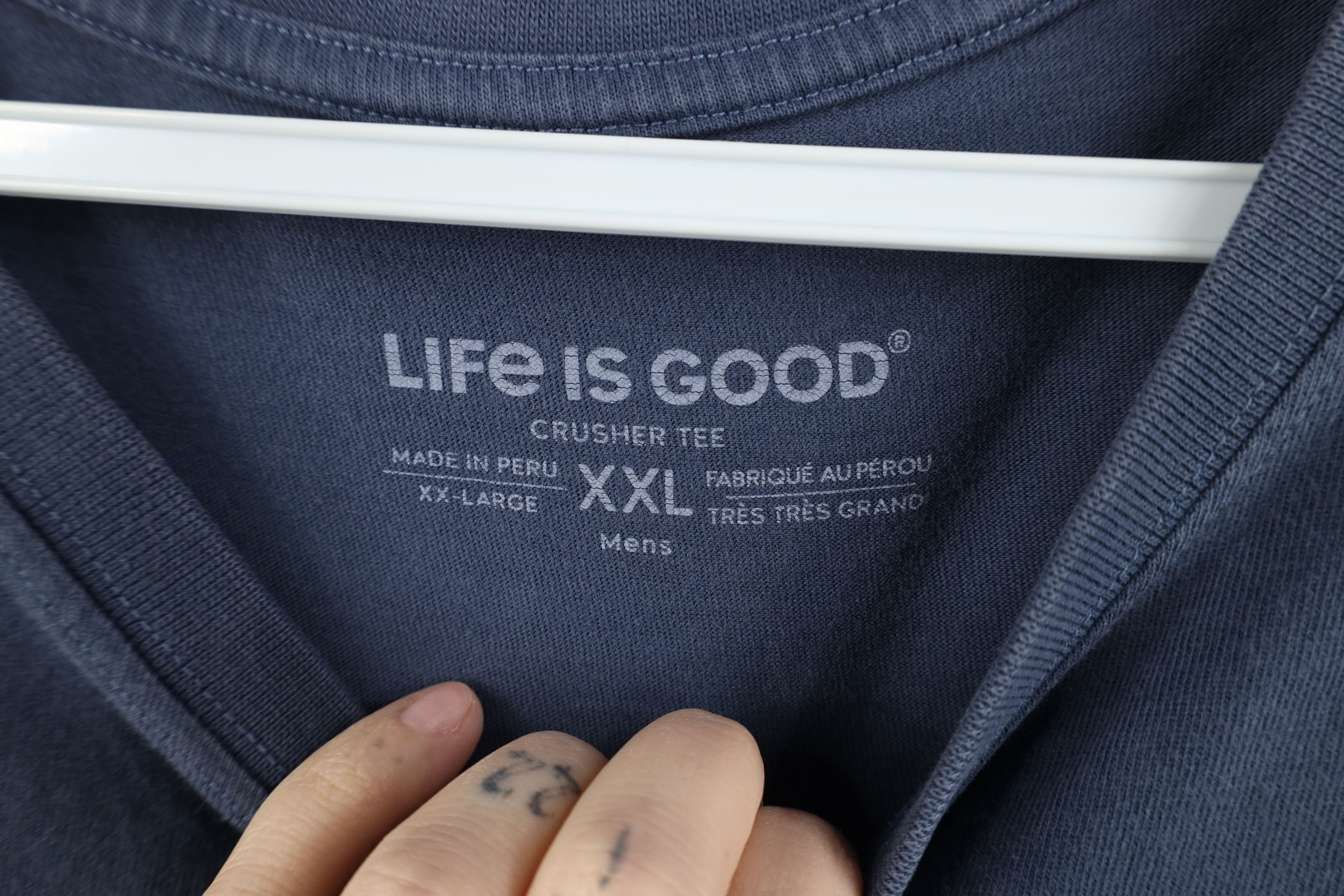 Life is Good Life Is Good Spell Out American Flag Golf Golfing T-Shirt Size US XXL / EU 58 / 5 - 9 Thumbnail