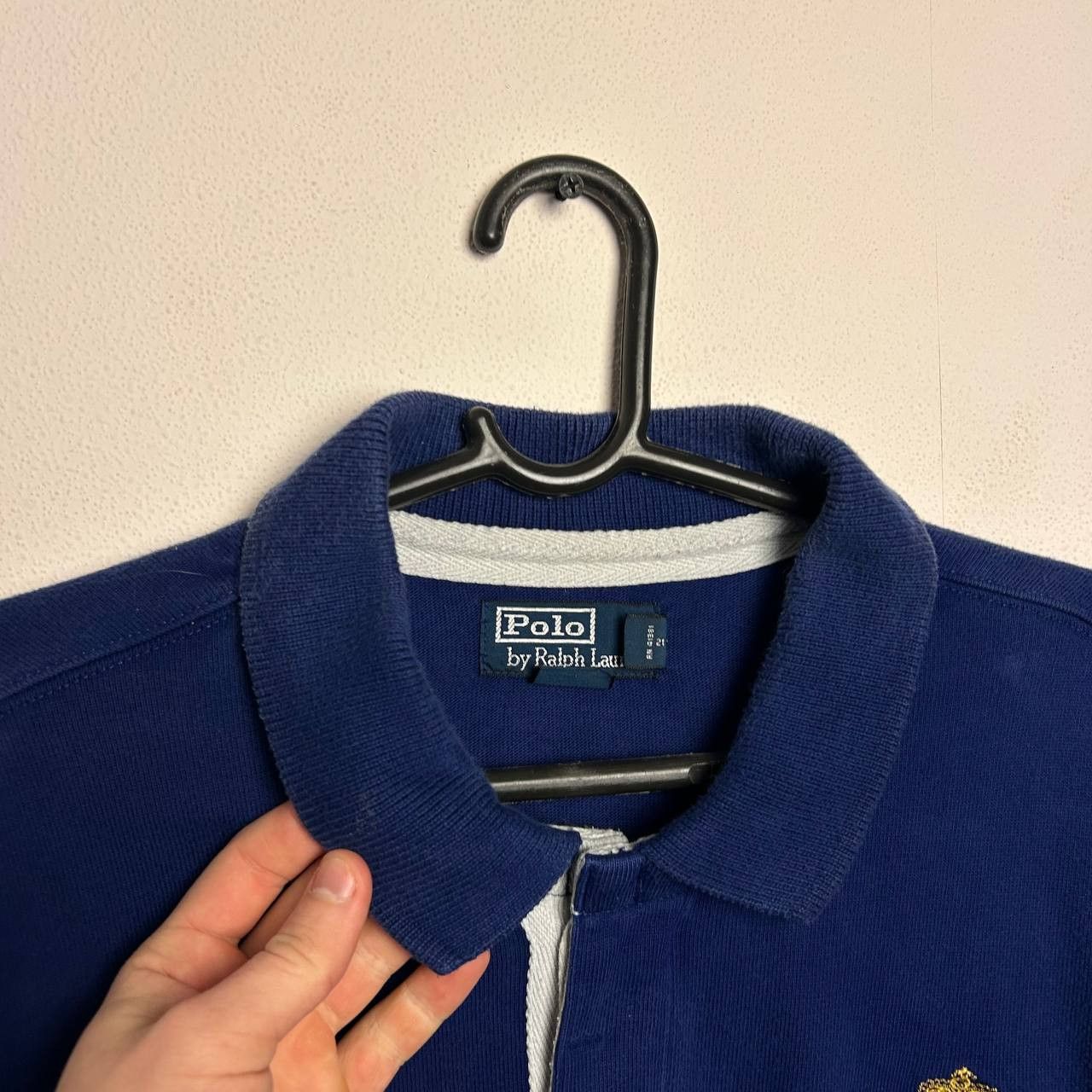 Polo Ralph Lauren Vintage Polo Ralph Lauren Big log rugby 2000slongsleeve Size US XXL / EU 58 / 5 - 6 Thumbnail