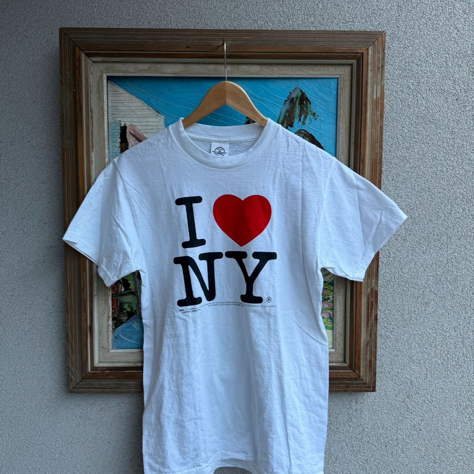 I Love NY I Love NY Vintage 90s T shirt Printed OG White Size US S / EU 44-46 / 1 - 3 Thumbnail