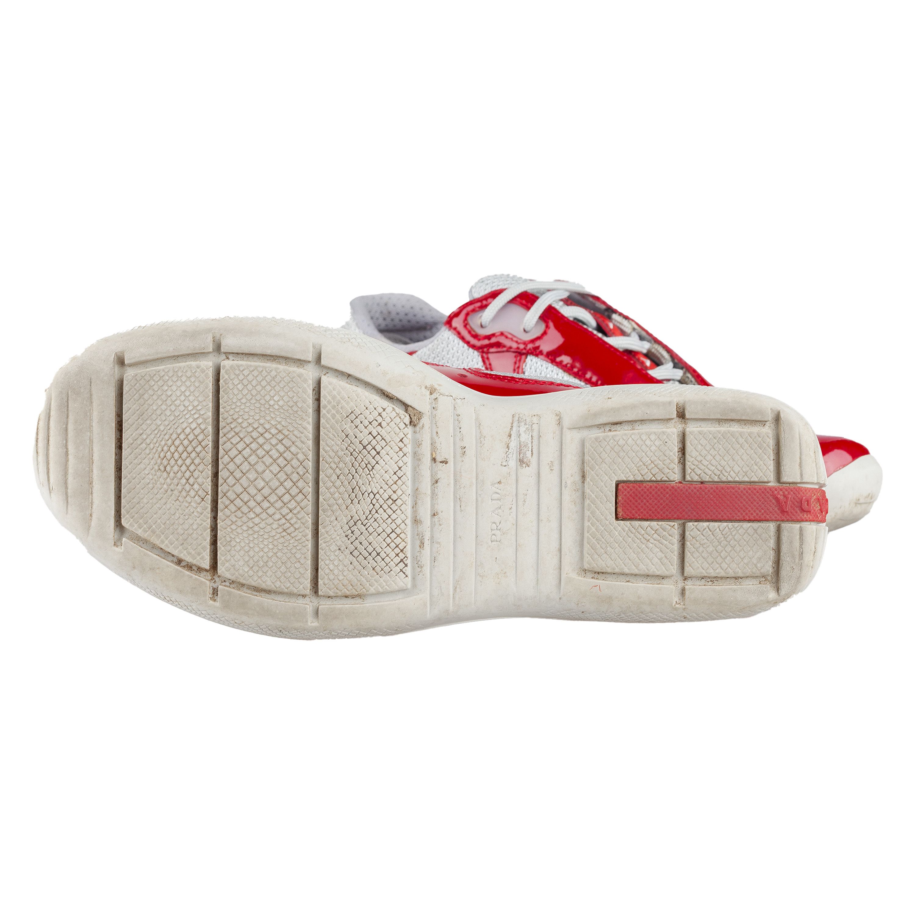Prada Prada America’s Cup Red Vintage Sneakers (35.5 IT / 36,5 EU) Size US 5.5 / IT 35.5 - 15 Thumbnail