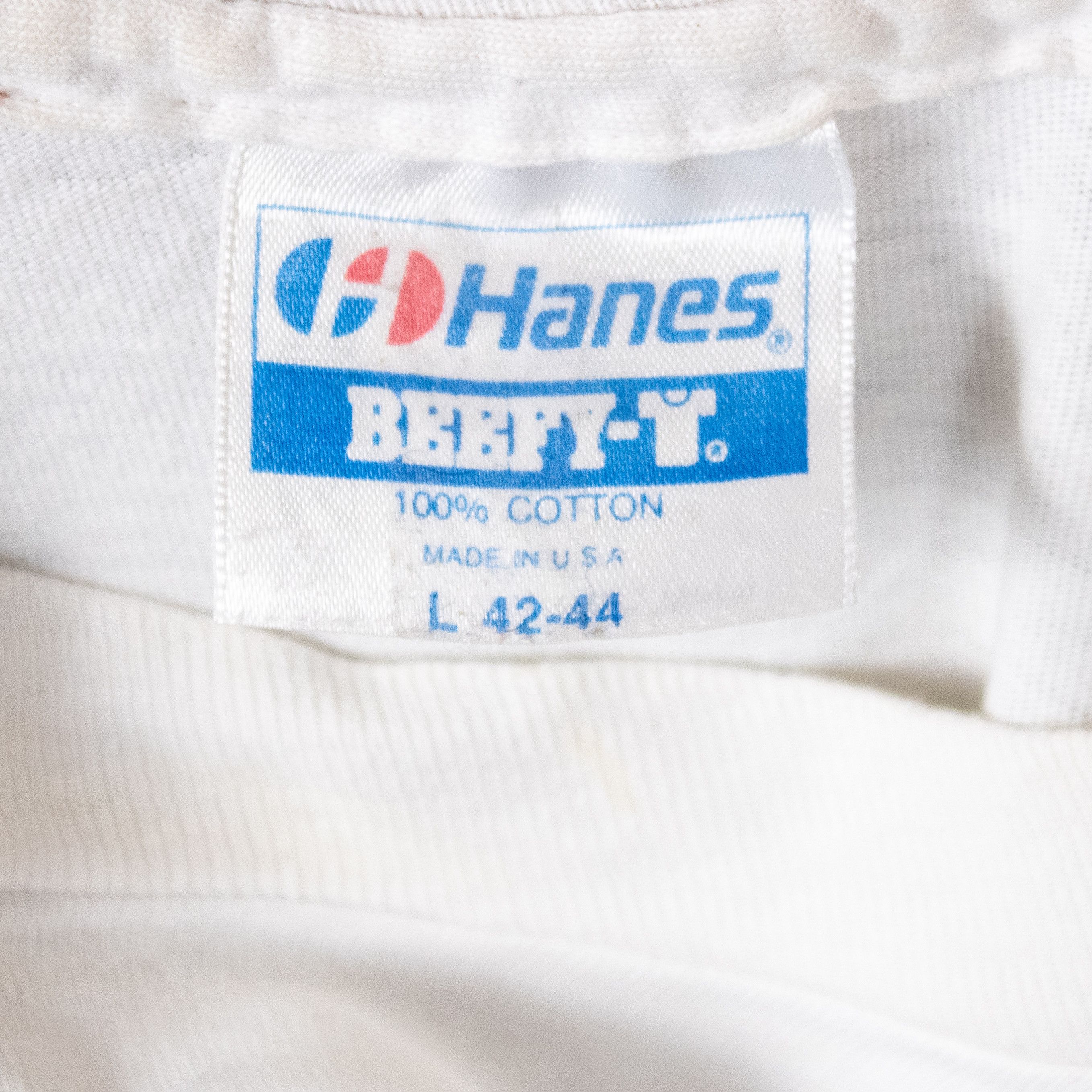 Hanes × Japanese Brand × Vintage Vintage 1989 Vancouver Police Games Single Stitch White Tee Size US L / EU 52-54 / 3 - 6 Thumbnail