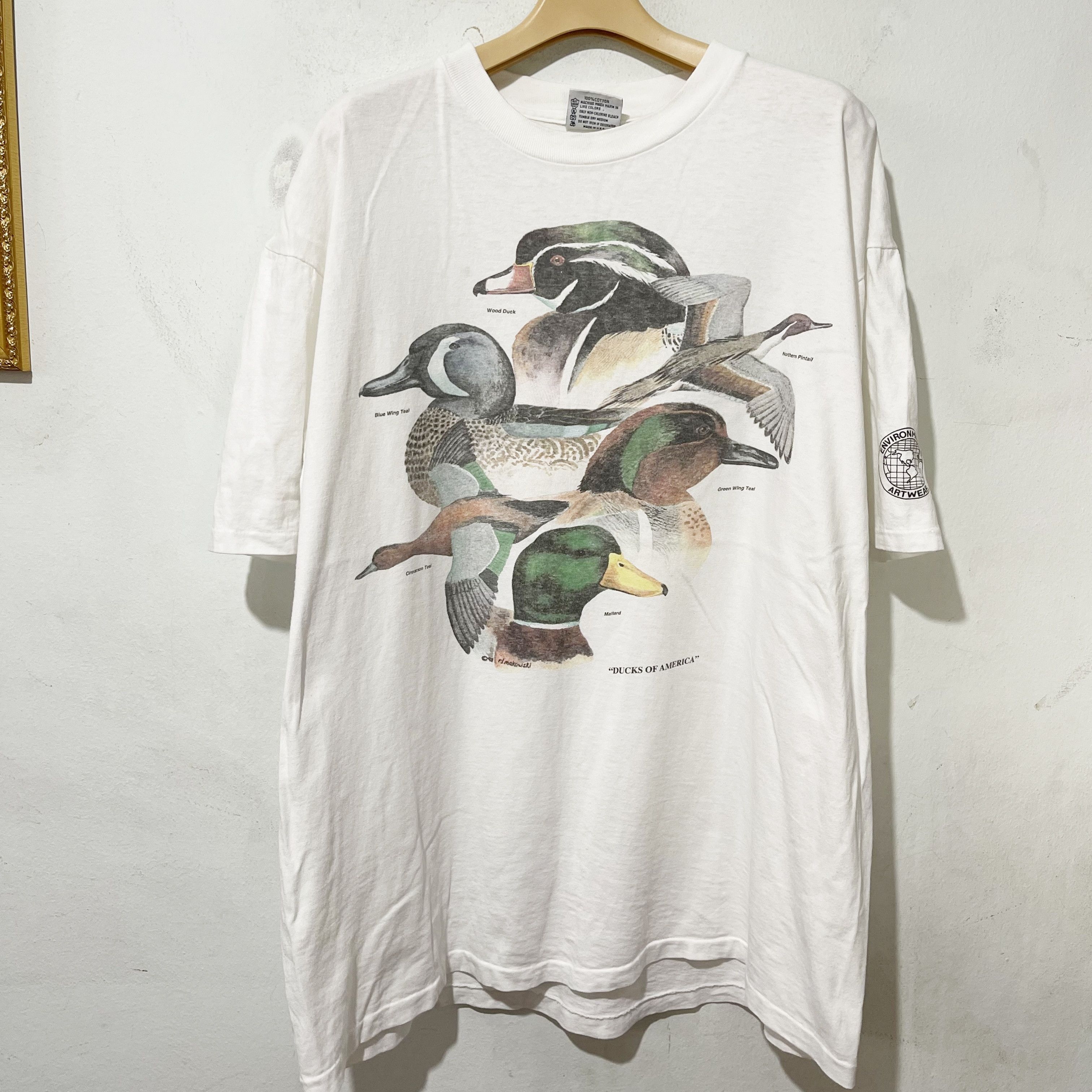 Vintage Vintage 90s Ducks of America T-Shirt Size US L / EU 52-54 / 3 - 1 Thumbnail