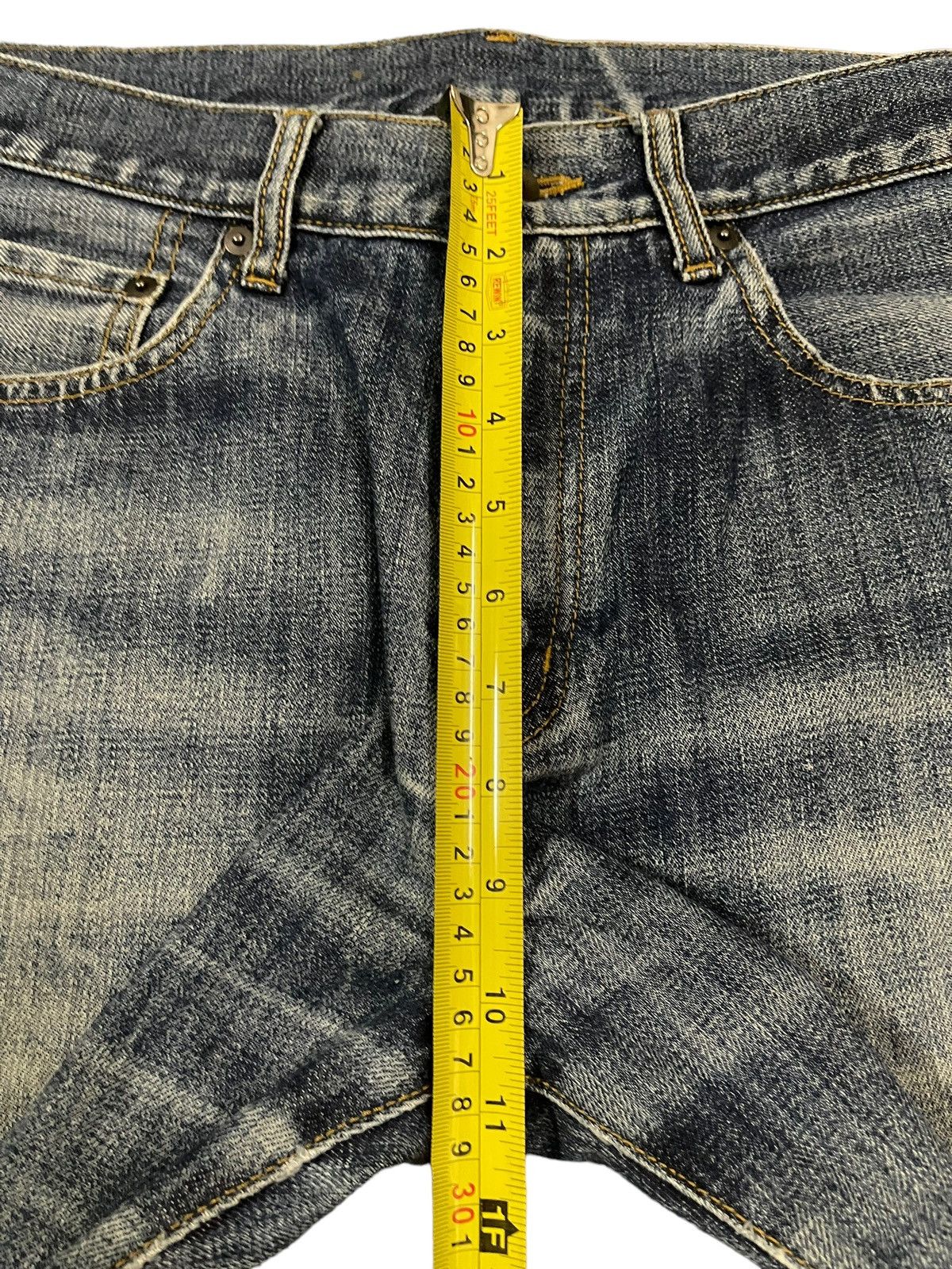 Uniqlo Vintage Japanese Uniqlo Blue Wash Style Distress Jeans Size US 30 / EU 46 - 12 Thumbnail