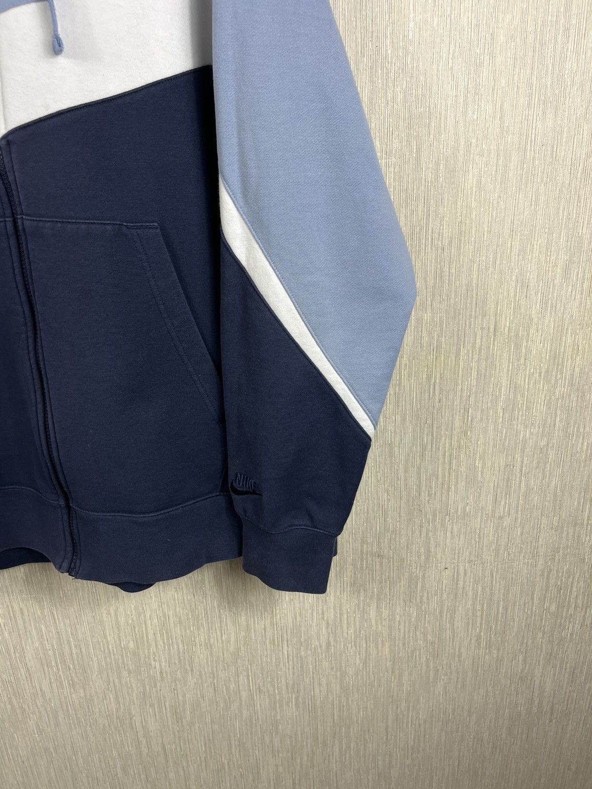 Nike Nike y2k big swoosh logo zip hoodie sweatshirt baby blue Size US XL / EU 56 / 4 - 6 Thumbnail