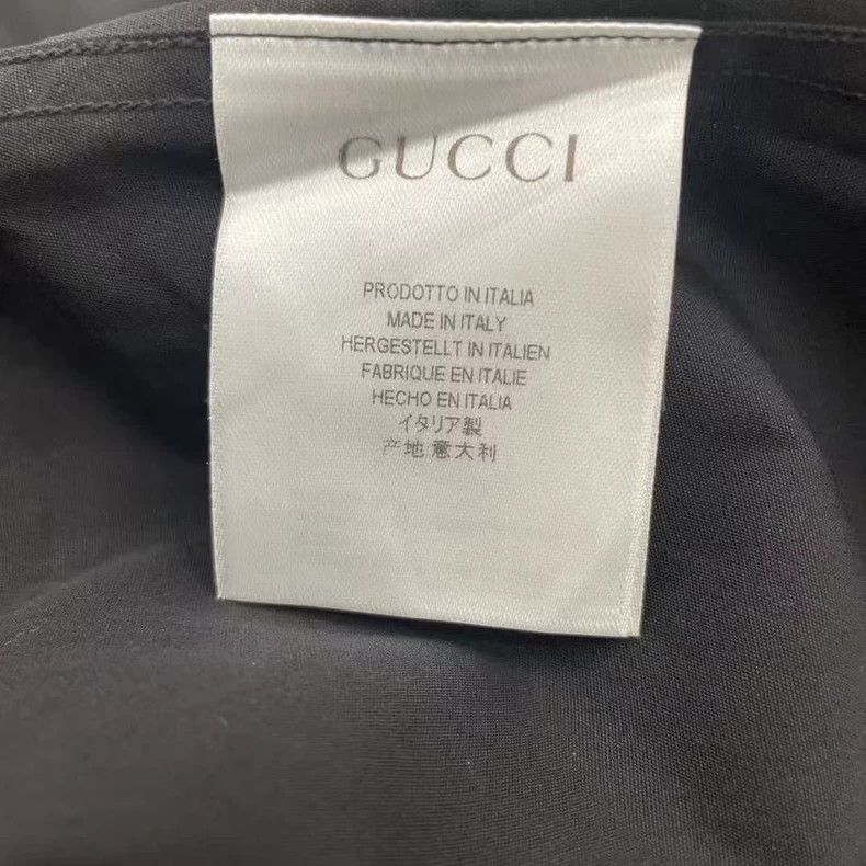 Gucci Gucci Size38 Black shirt with red and green webbing pocket Size US XXS / EU 40 - 4 Thumbnail