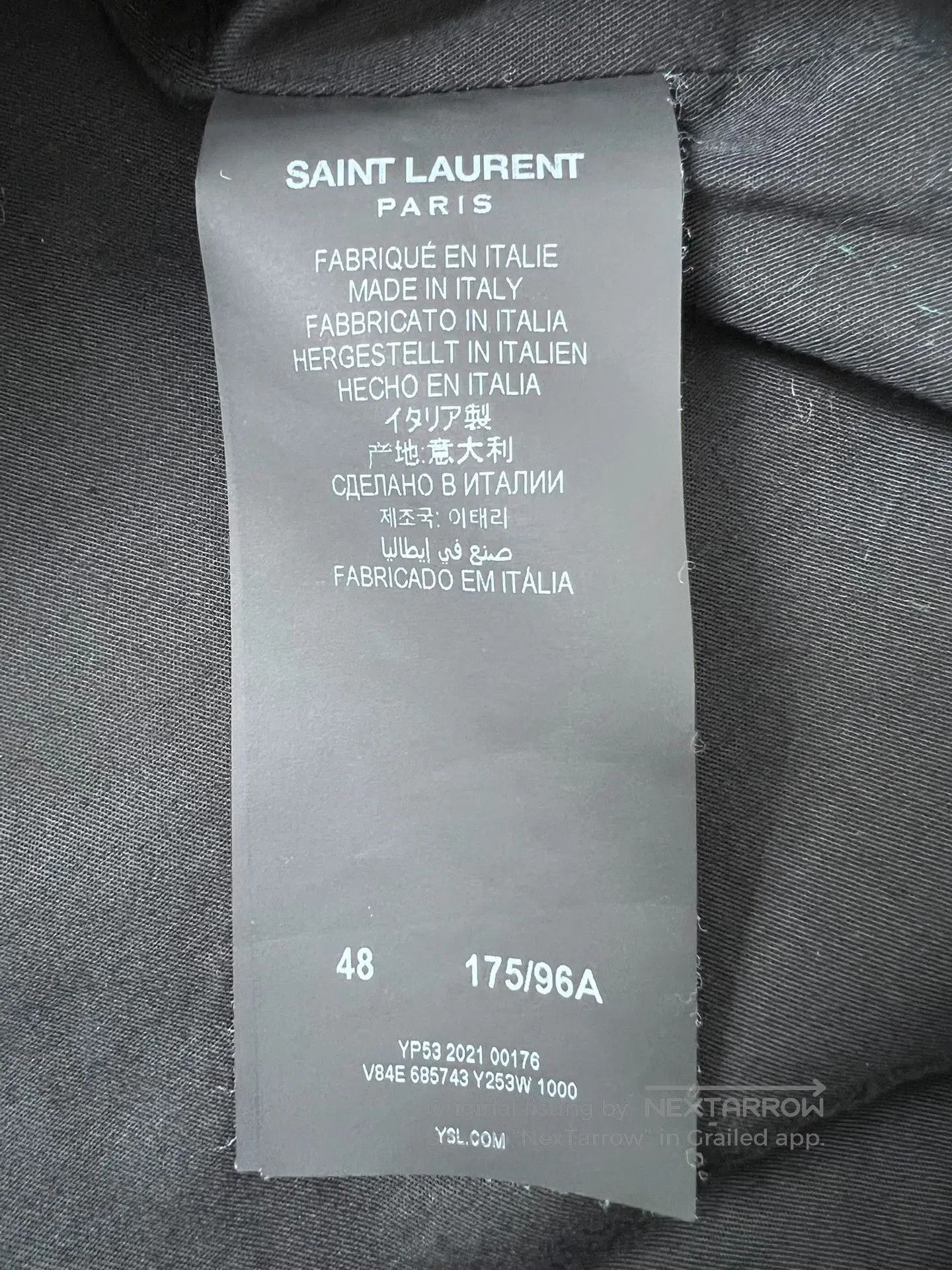 Saint Laurent Paris Saint Laurent Floral Denim Vest. Size US M / EU 48-50 / 2 - 5 Thumbnail