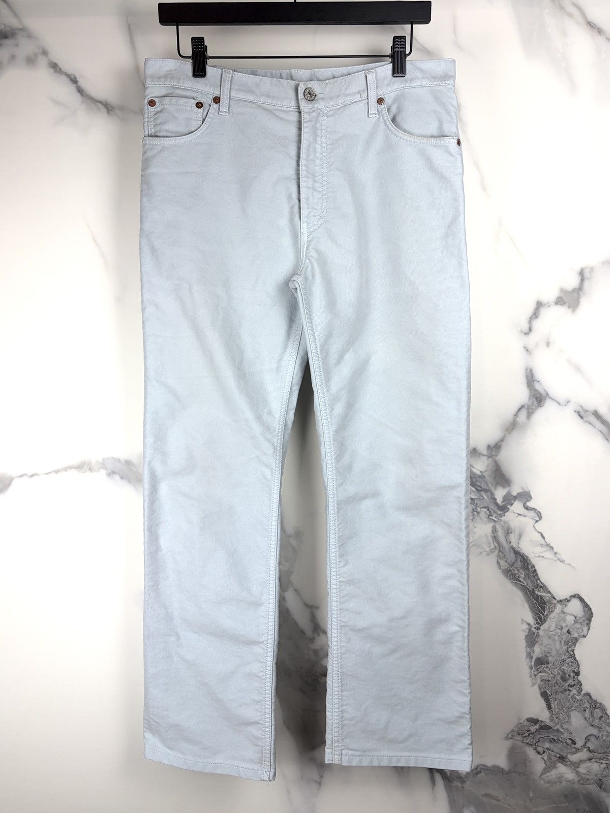 Gucci Gucci Tom Ford Vintage Moleskin Cotton Jeans Powder Blue Size US 30 / EU 46 - 1 Thumbnail
