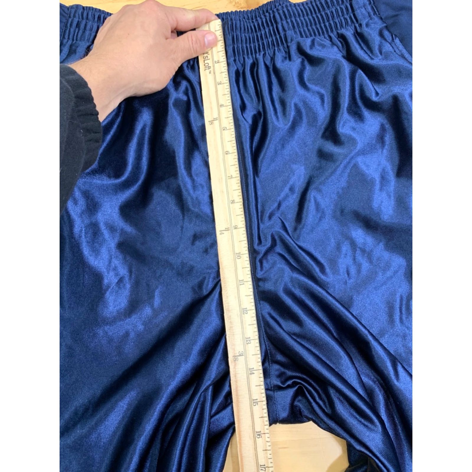 Nike VINTAGE Nike Breakaway Warmup Pants Mens XL Blue Basketball Track Pants Buttoned Side | Nike Men XL Blue Pants Vintage Breakaway Warmup Size US 36 / EU 52 - 6 Thumbnail