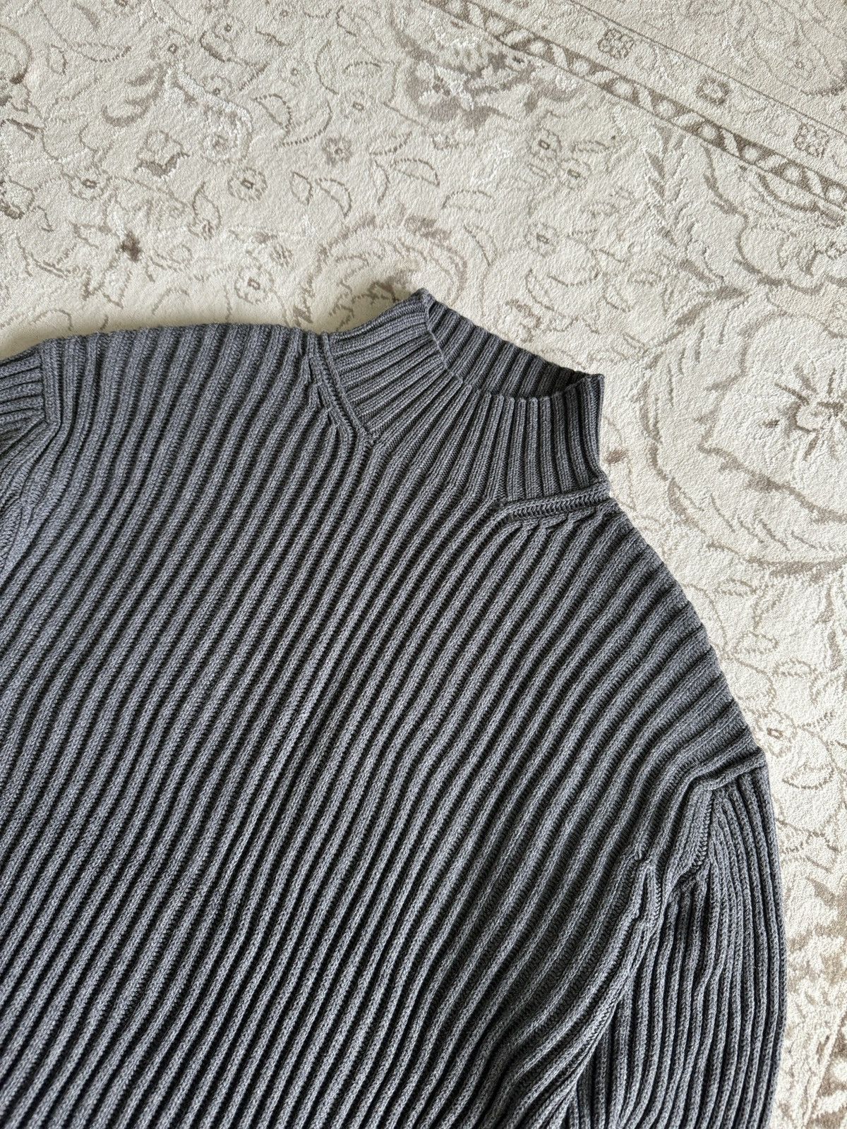 Gap Vintage GAP Ribbed Knit Sweater Mock Neck Avantgarde 90s Y2K Size US L / EU 52-54 / 3 - 5 Thumbnail