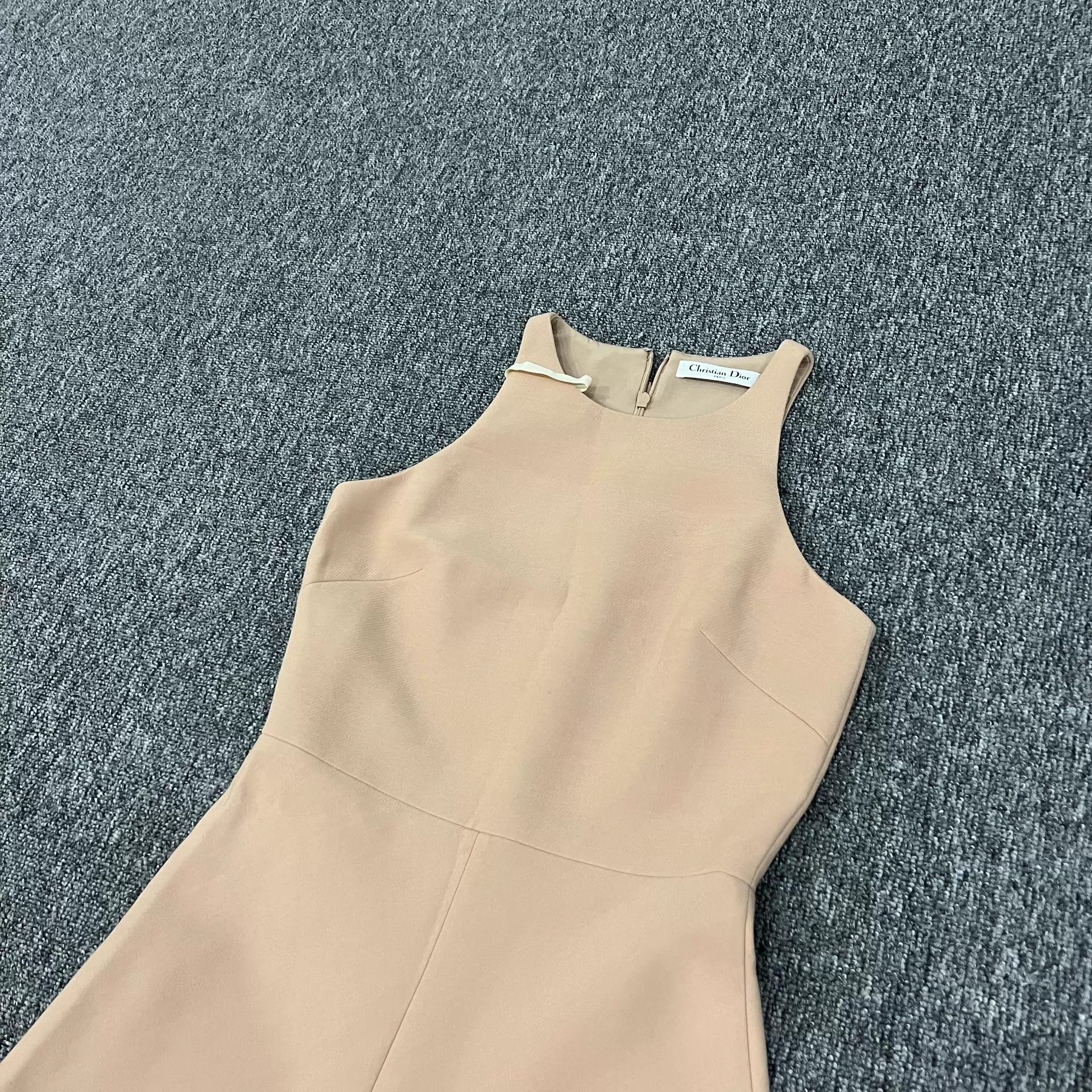 Dior Dior Wool-Silk Sleeveless Nude Pink Dress Women's 36 Size XS / US 0-2 / IT 36-38 - 3 Thumbnail