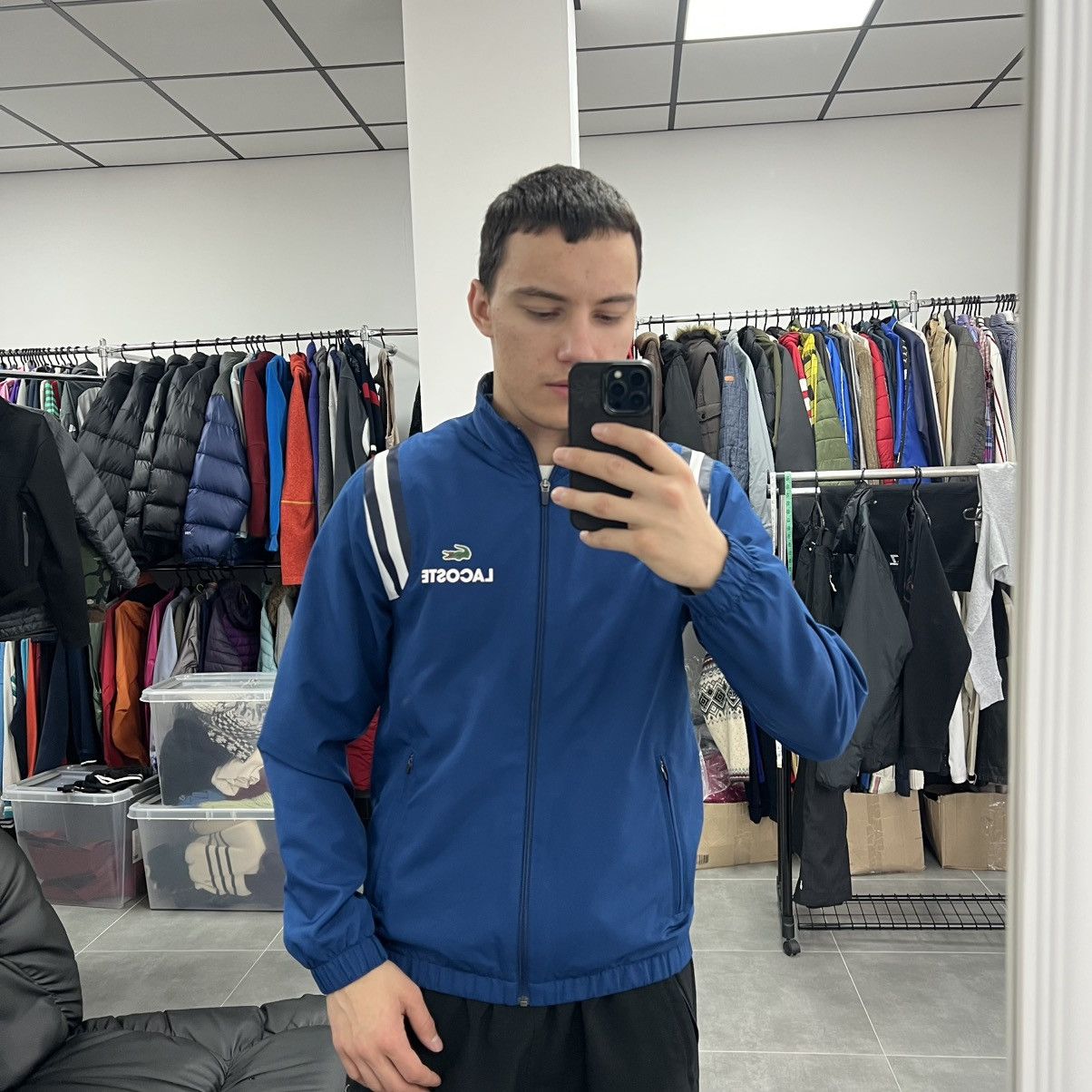 Lacoste Lacoste Sport Track Jacket Blue Men Size S Size US S / EU 44-46 / 1 - 2 Thumbnail