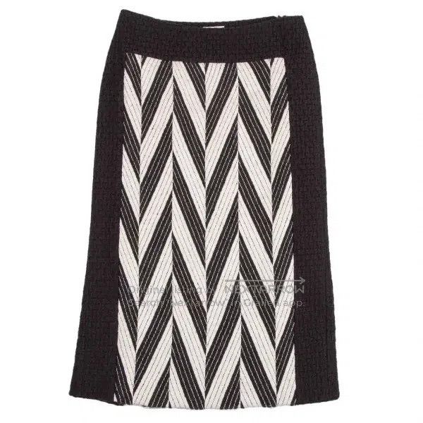 Dries Van Noten Dries Van Noten Herringbone Knit Skirt Size 35" - 1 Thumbnail