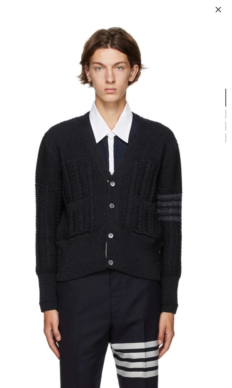 Thom Browne Thom Browne size2 Four bar striped wool sweater Size US M / EU 48-50 / 2 - 7 Thumbnail
