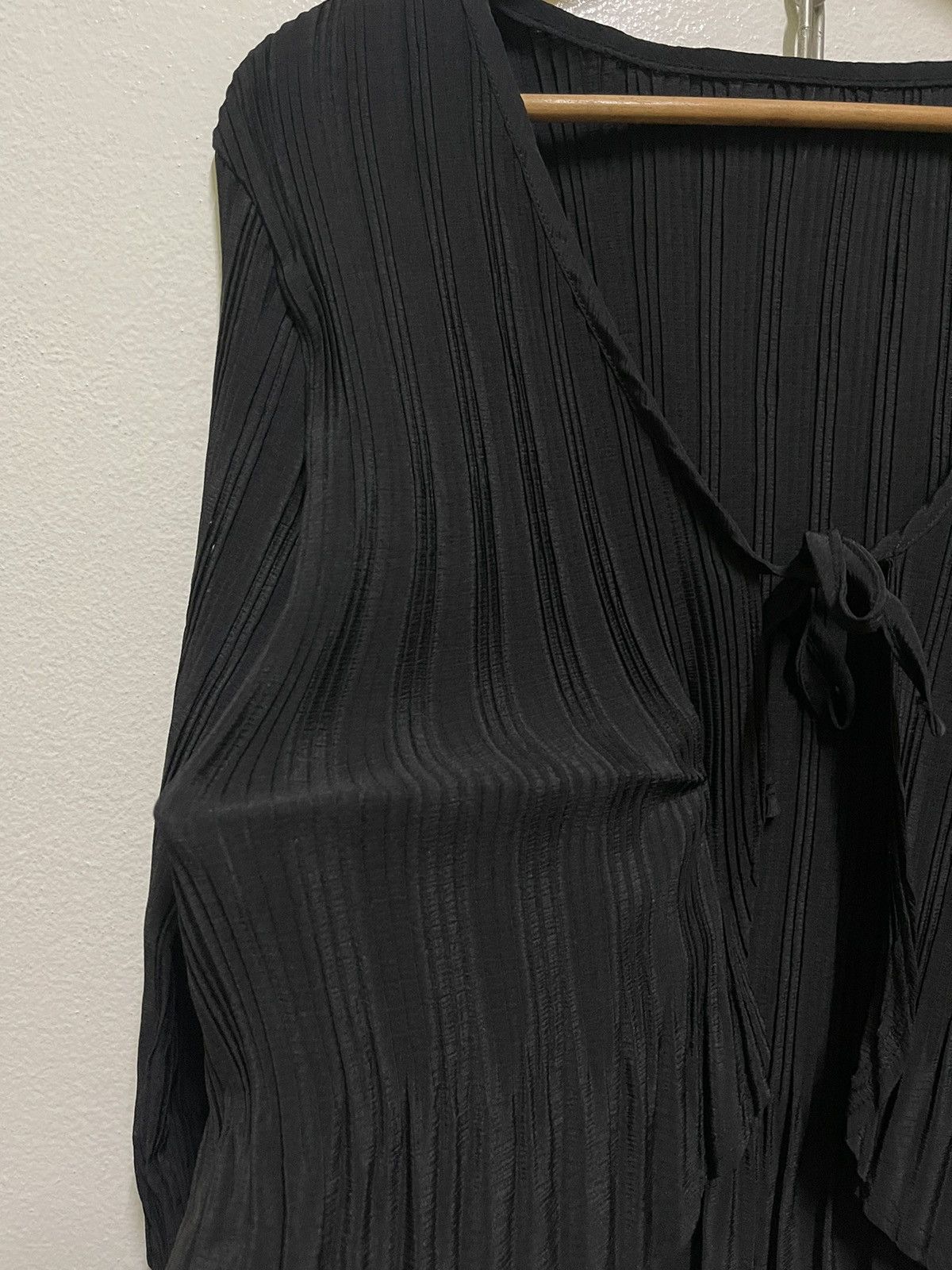 Japanese Brand Le Chic Pleated Cardigan Black M-L Size M / US 6-8 / IT 42-44 - 4 Thumbnail