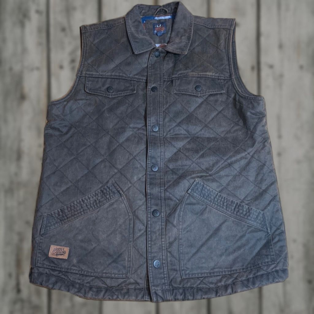 Vintage Men's Vest Moon Shine Spirit Quilted Aztec Medium Extra Large Size US M / EU 48-50 / 2 - 1 Thumbnail