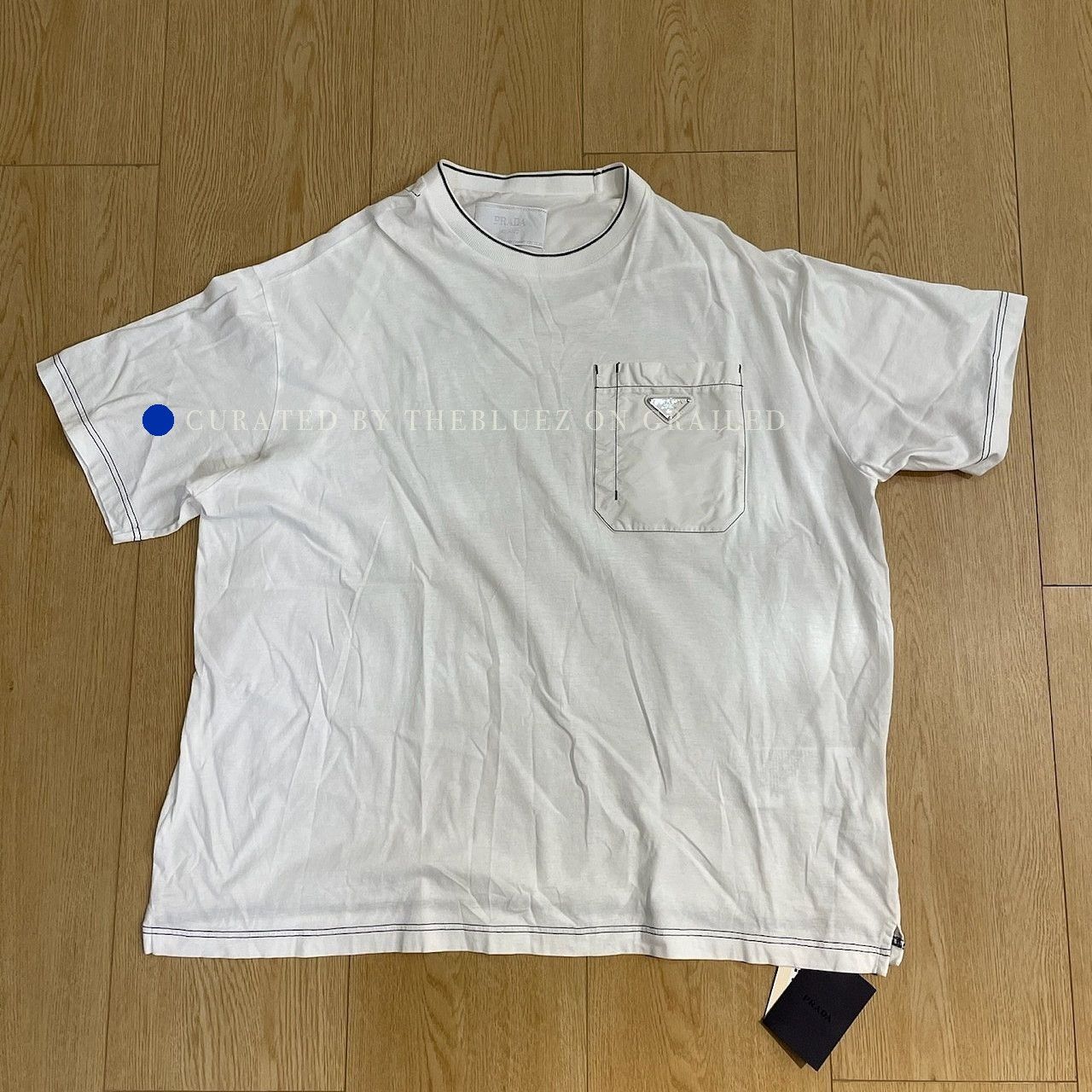 Prada White Short Sleeve Pocket T-Shirt Size US XS / EU 42 / 0 - 1 Thumbnail