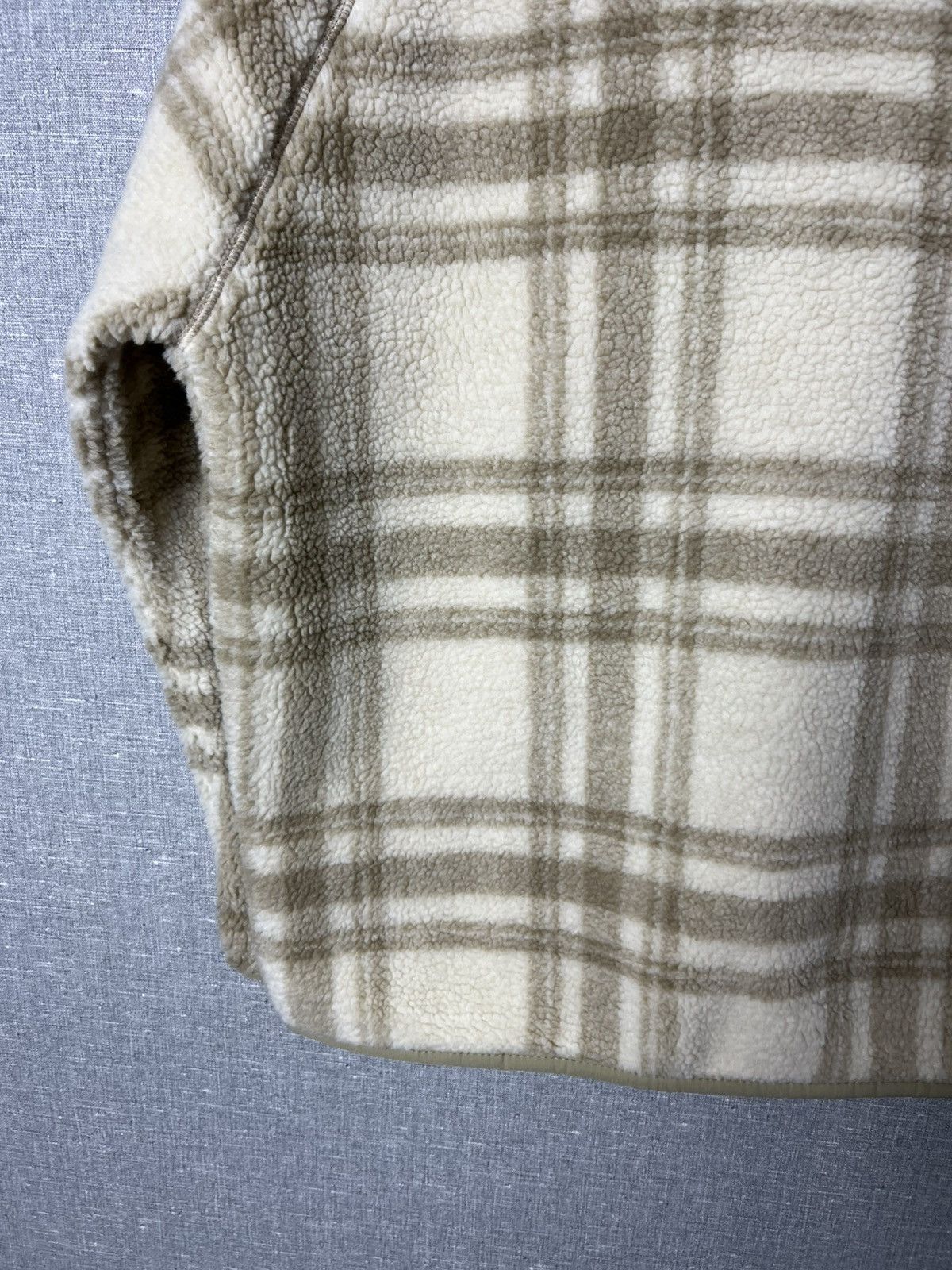 Folk Folk Checkered Full Zipper Sherpa Jacket Teddy Fleece Plaid Size US M / EU 48-50 / 2 - 12 Thumbnail