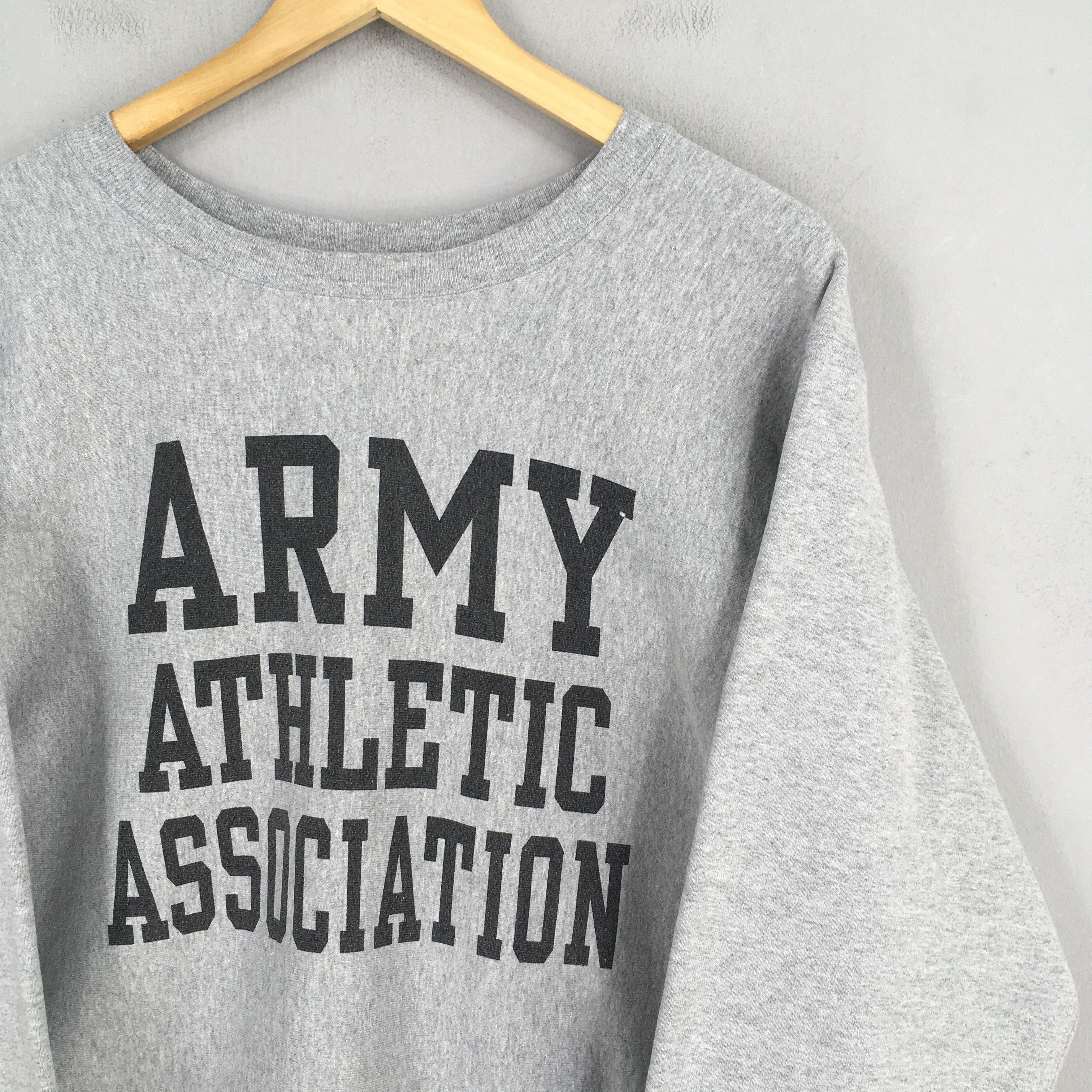 Champion × Vintage Vintage 80s Champion Reverse Weave Army Sweatshirt Large Size US L / EU 52-54 / 3 - 2 Thumbnail