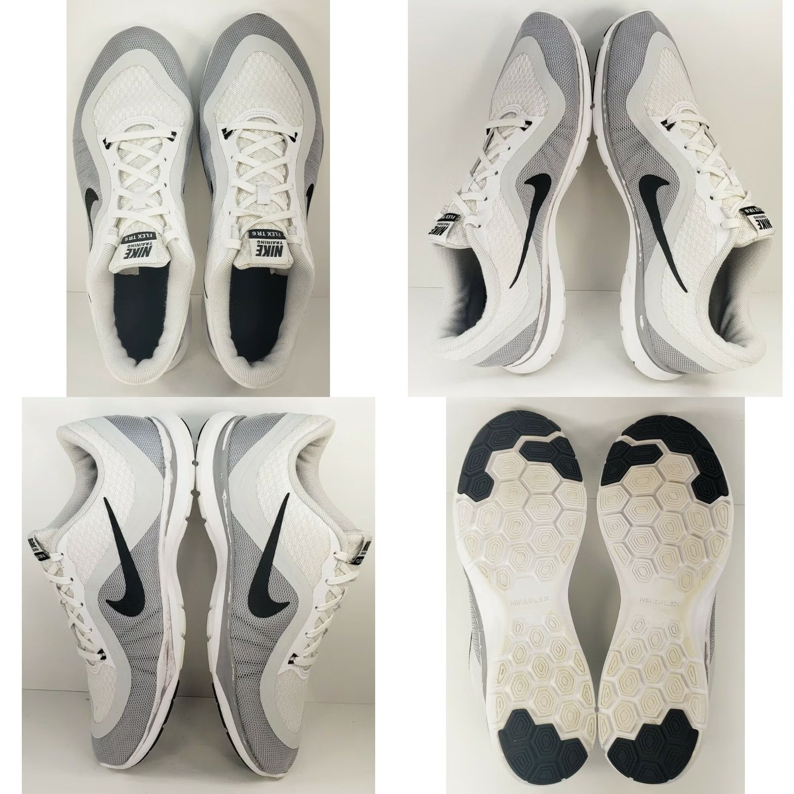 Nike Nike Training Flex TR 6 Womens Athletic Shoe Size 10M White Gray Black Size US 12 / IT 42 - 8 Thumbnail